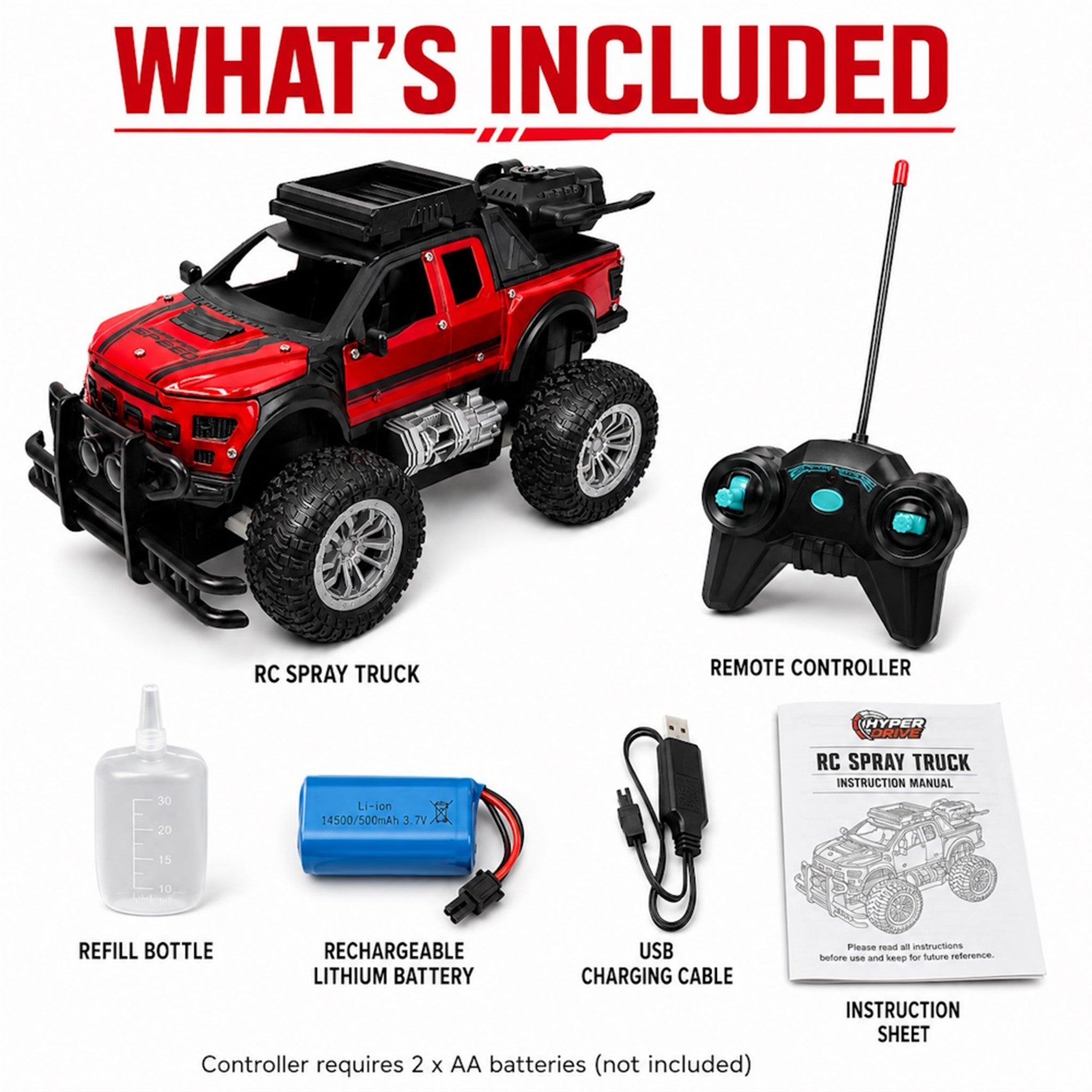 Hyper Drive Metal R/C Off‑Roader Truck 1:18 Scale