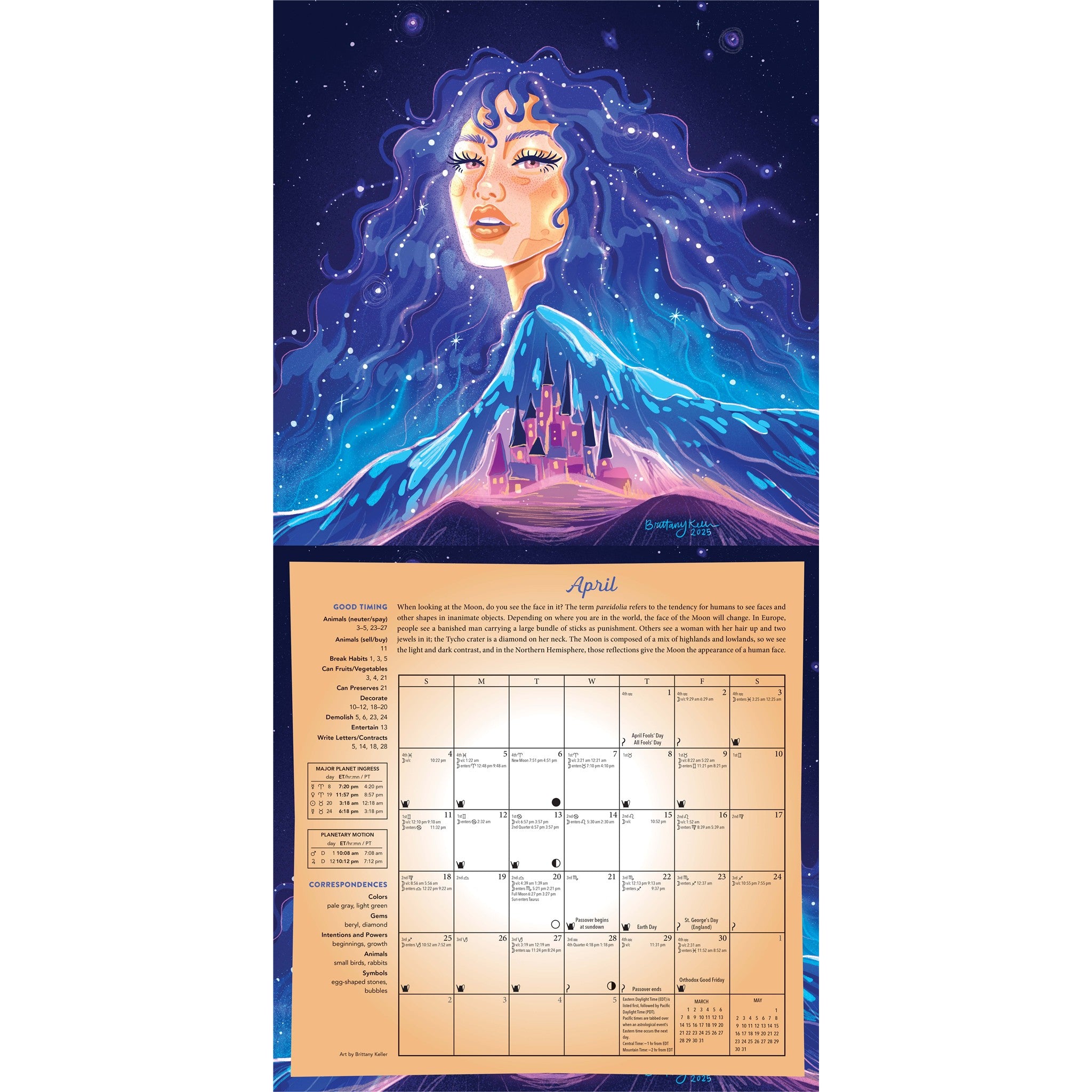 Magical Moon 2027 Wall Calendar