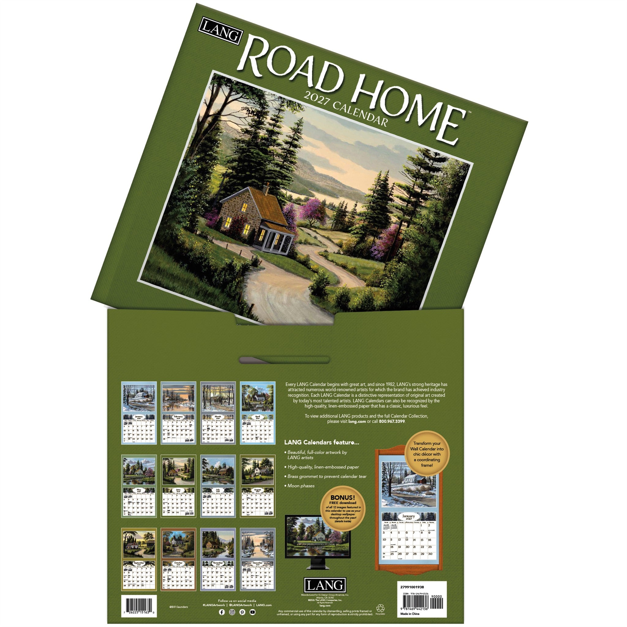 Road Home 2027 Wall Calendar
