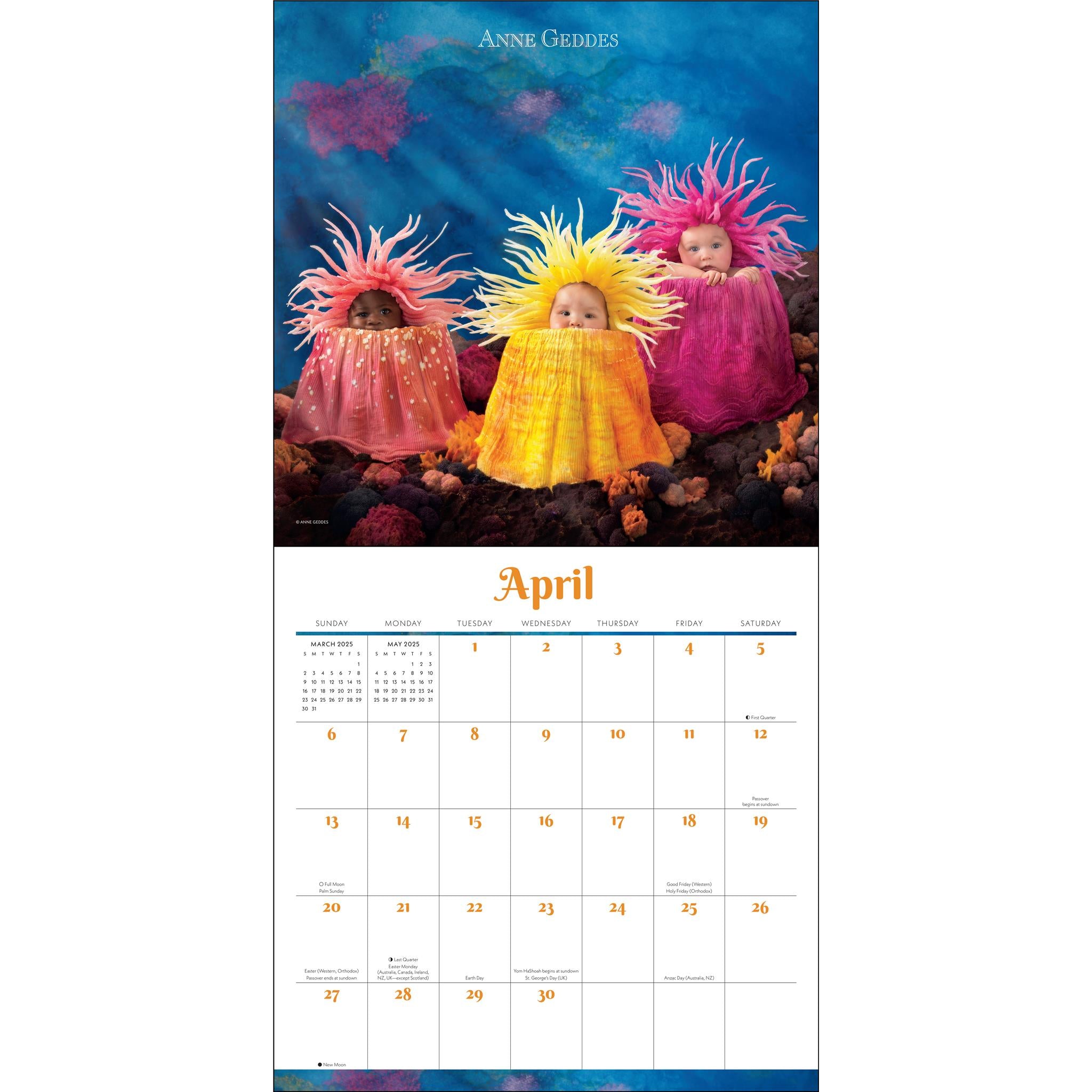 Anne Geddes Wall 2025 Calendar