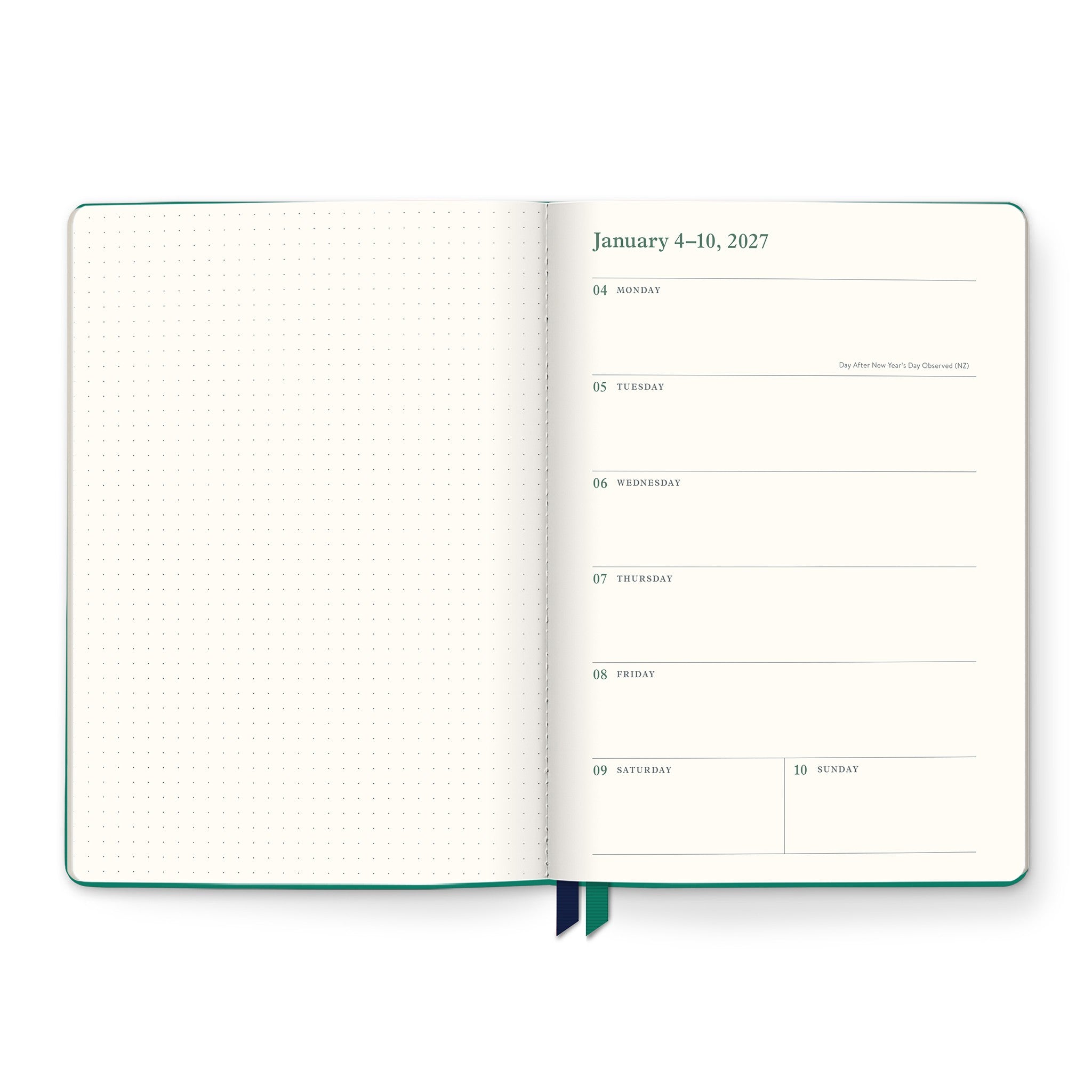Cascading Plumes Clara Clothbound 2026-2027 Engagement Calendar