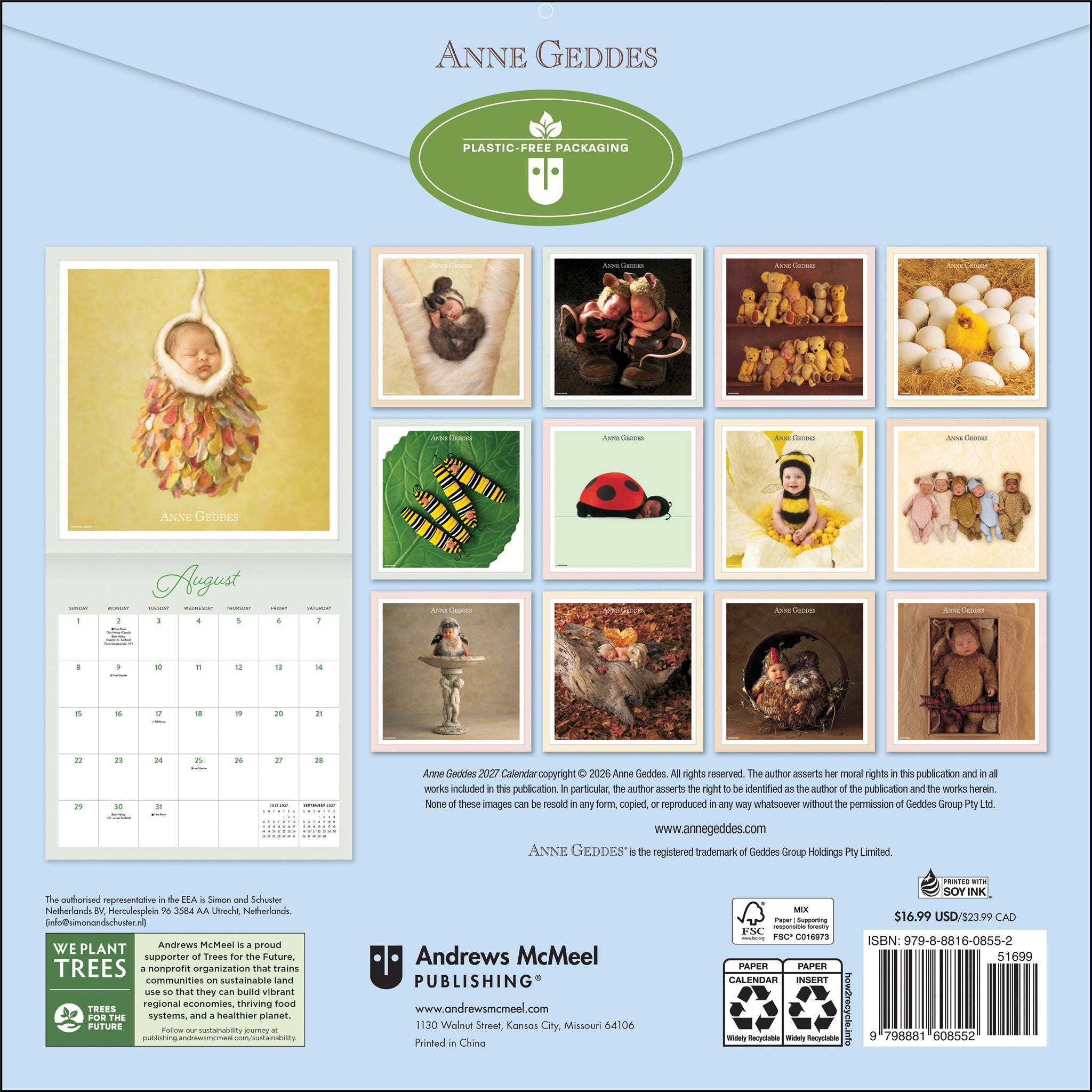 Anne Geddes 2027 Wall Calendar