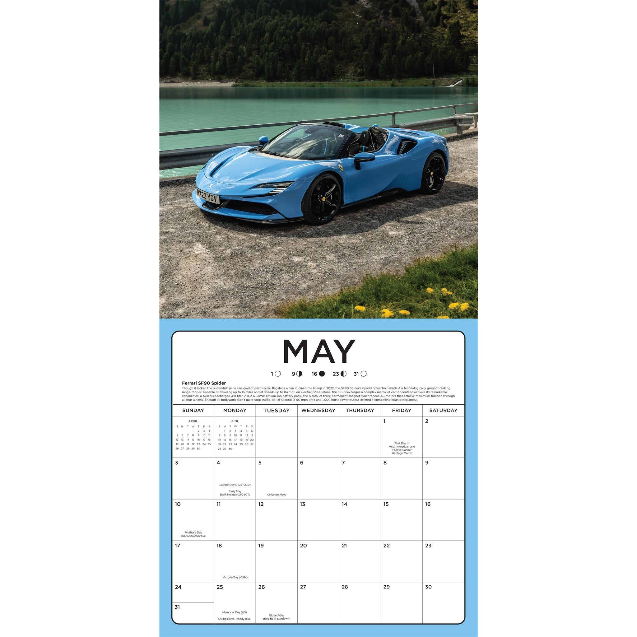 Supercars Wall  2026 Calendar