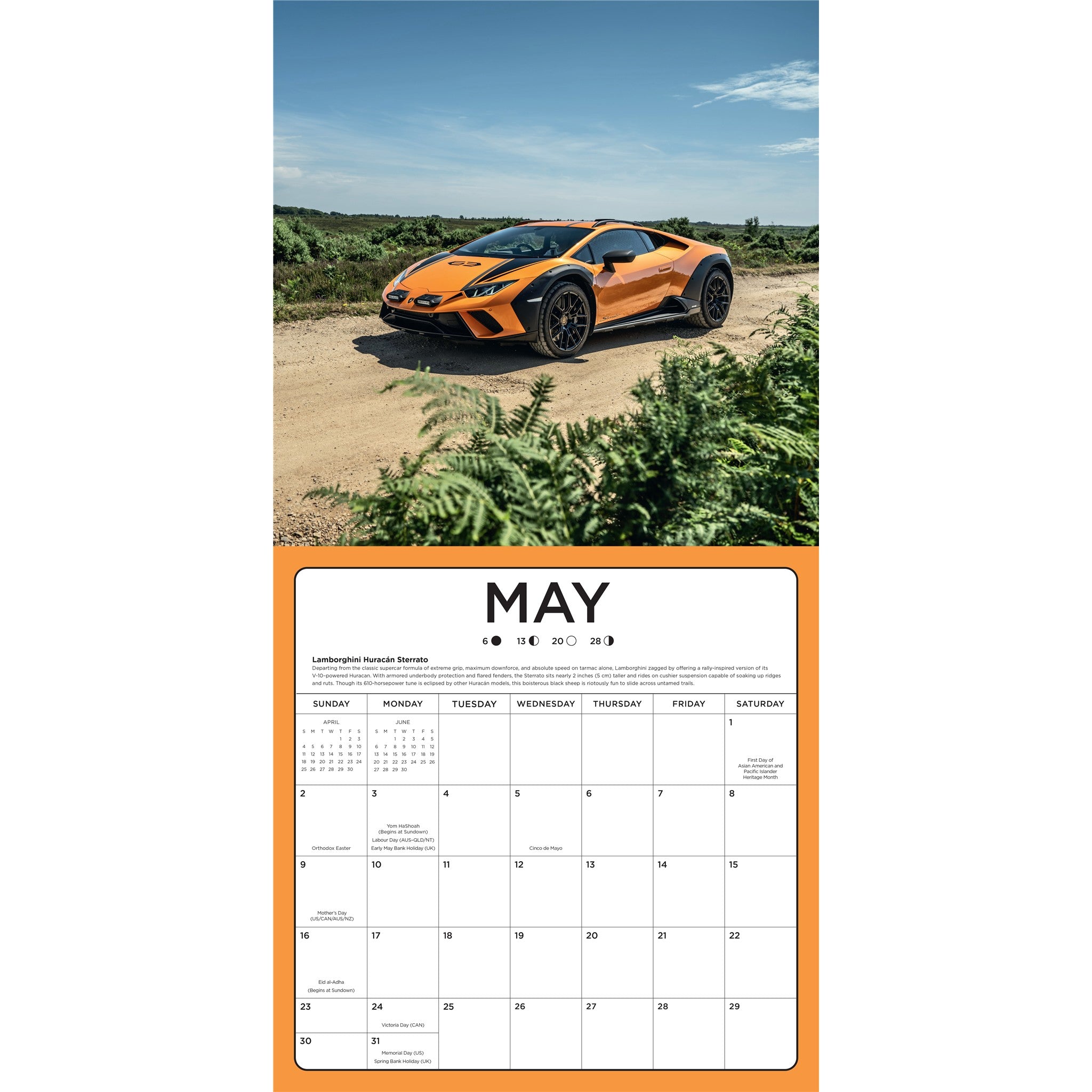Supercars 2027 Wall Calendar