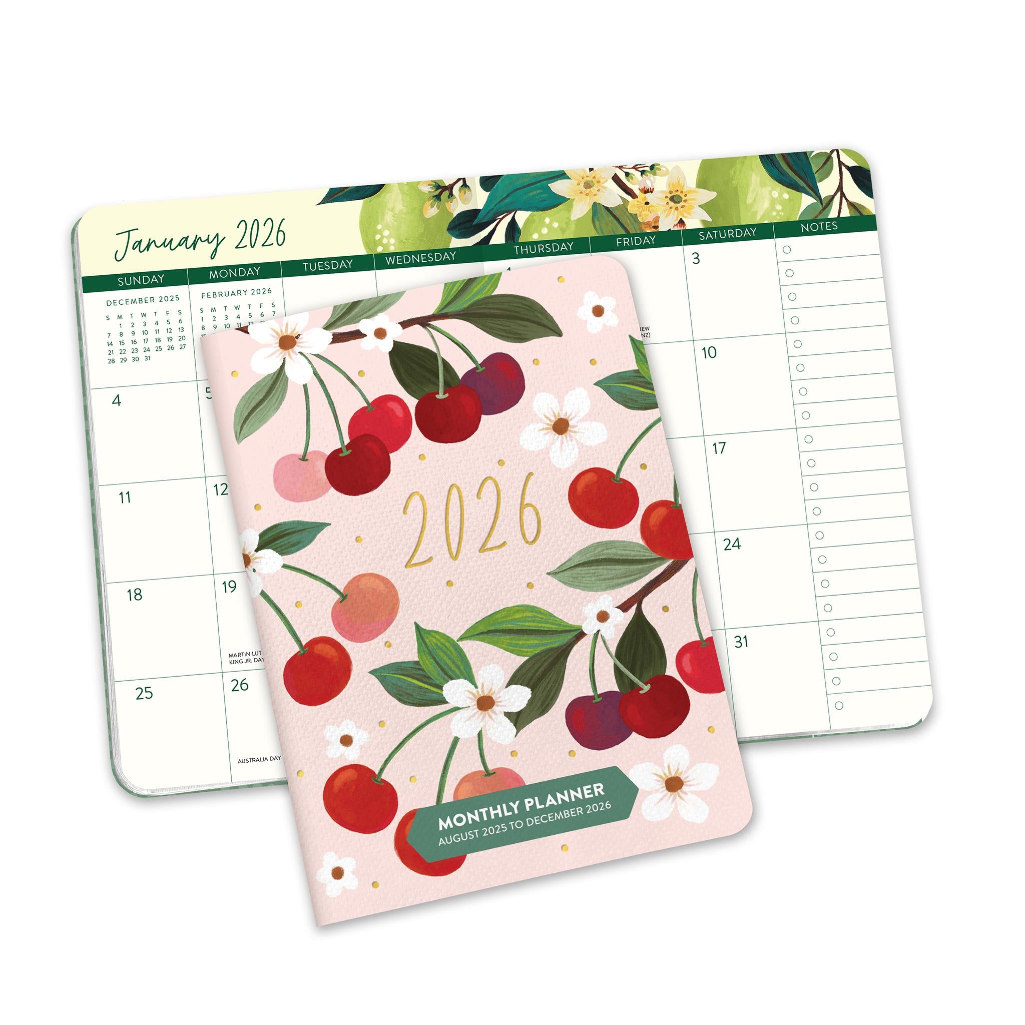 Fruit Flora 2025-2026 Monthly Pocket Planner Calendar - Online Exclusive
