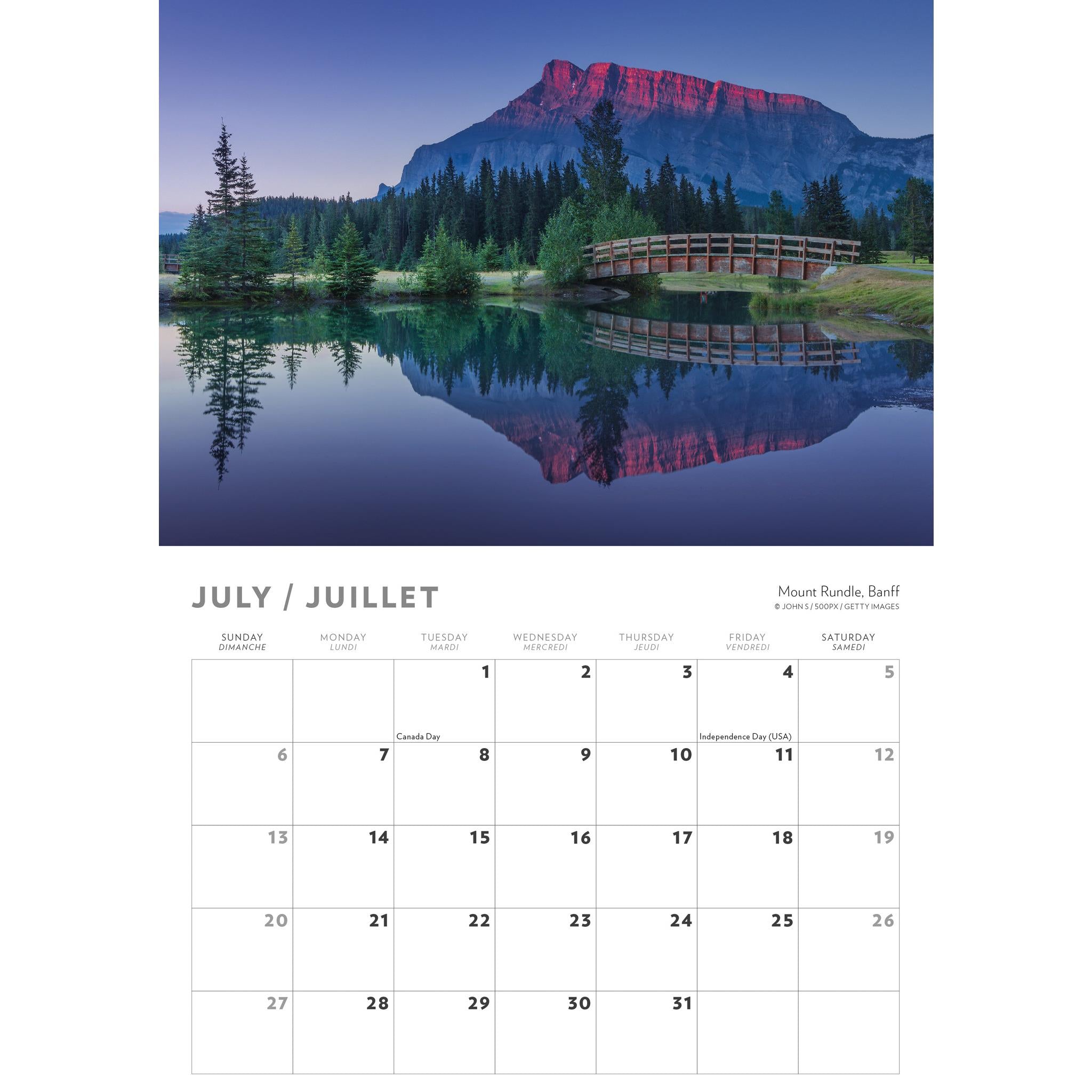 Canadian Rockies Mini 2025 Calendar