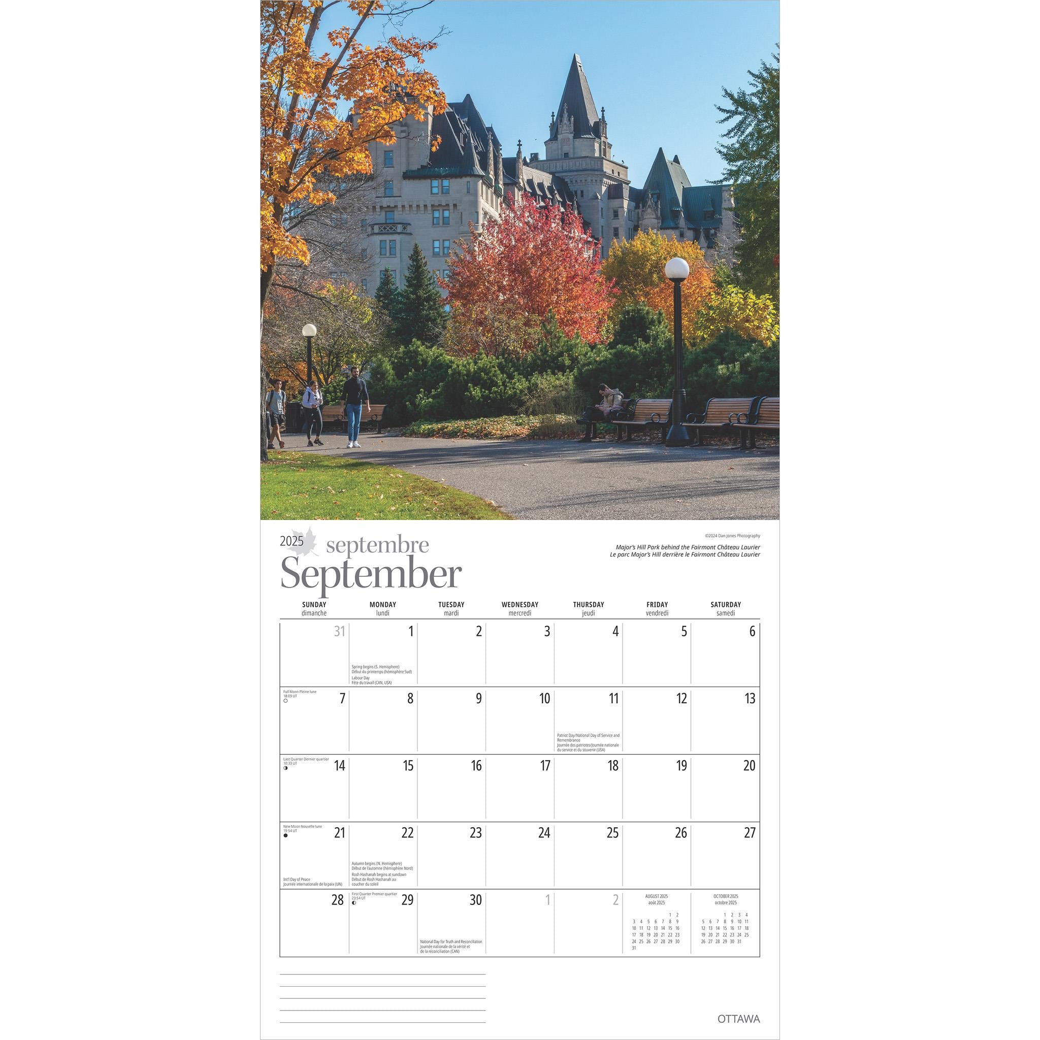 Ottawa Wall 2025 Calendar