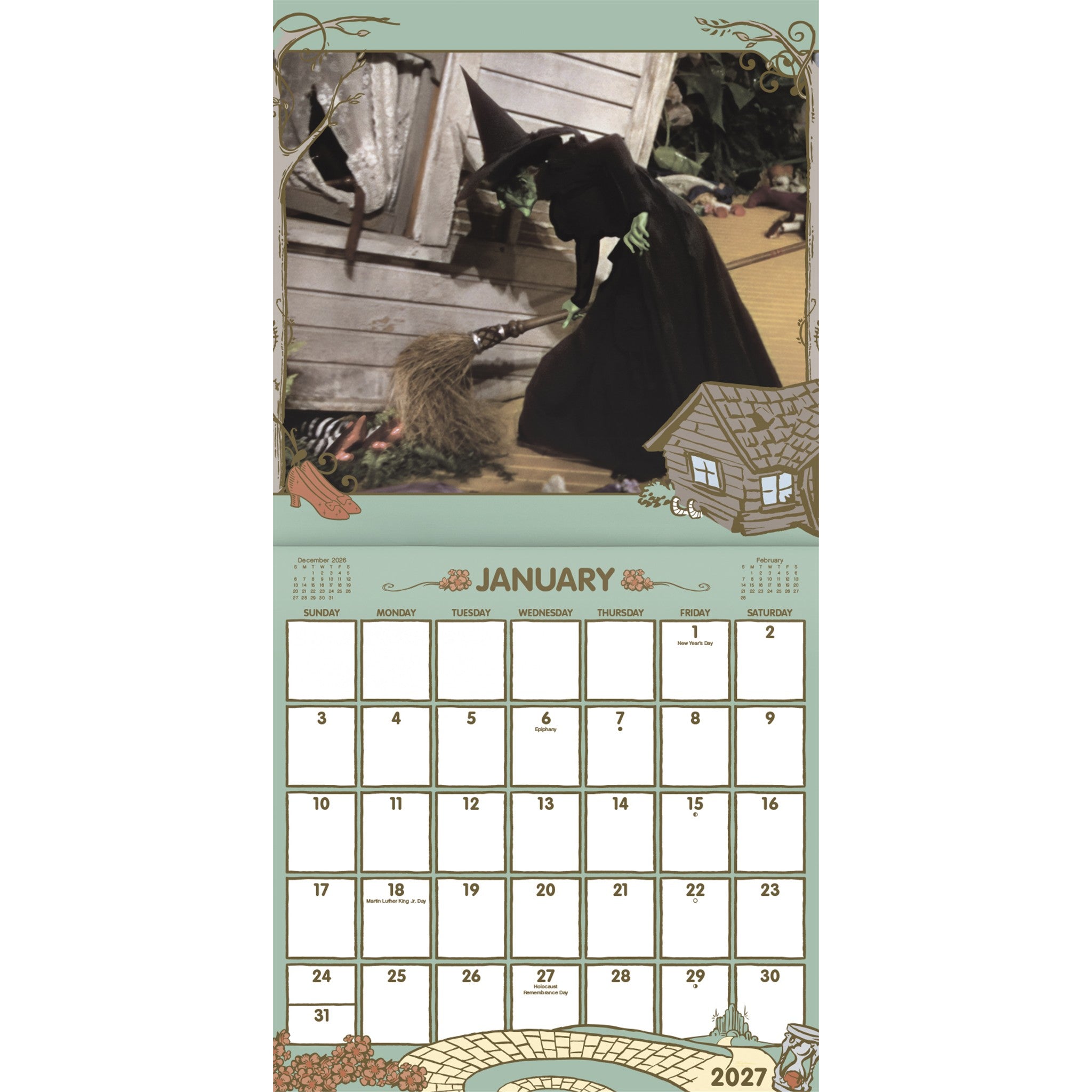 The Wizard of Oz Exclusive with Print 2027 Wall Calendar