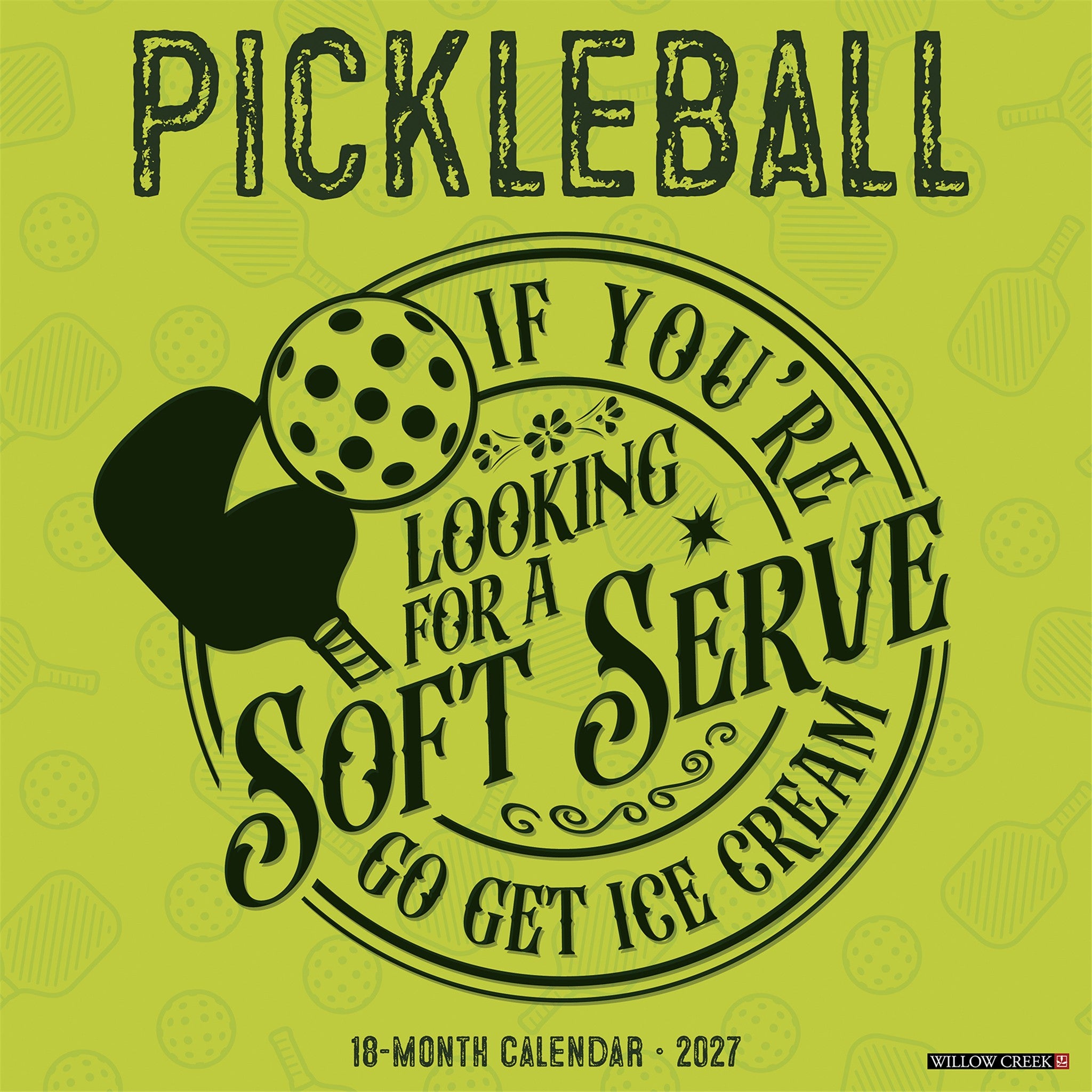 Pickleball 2027 Wall Calendar
