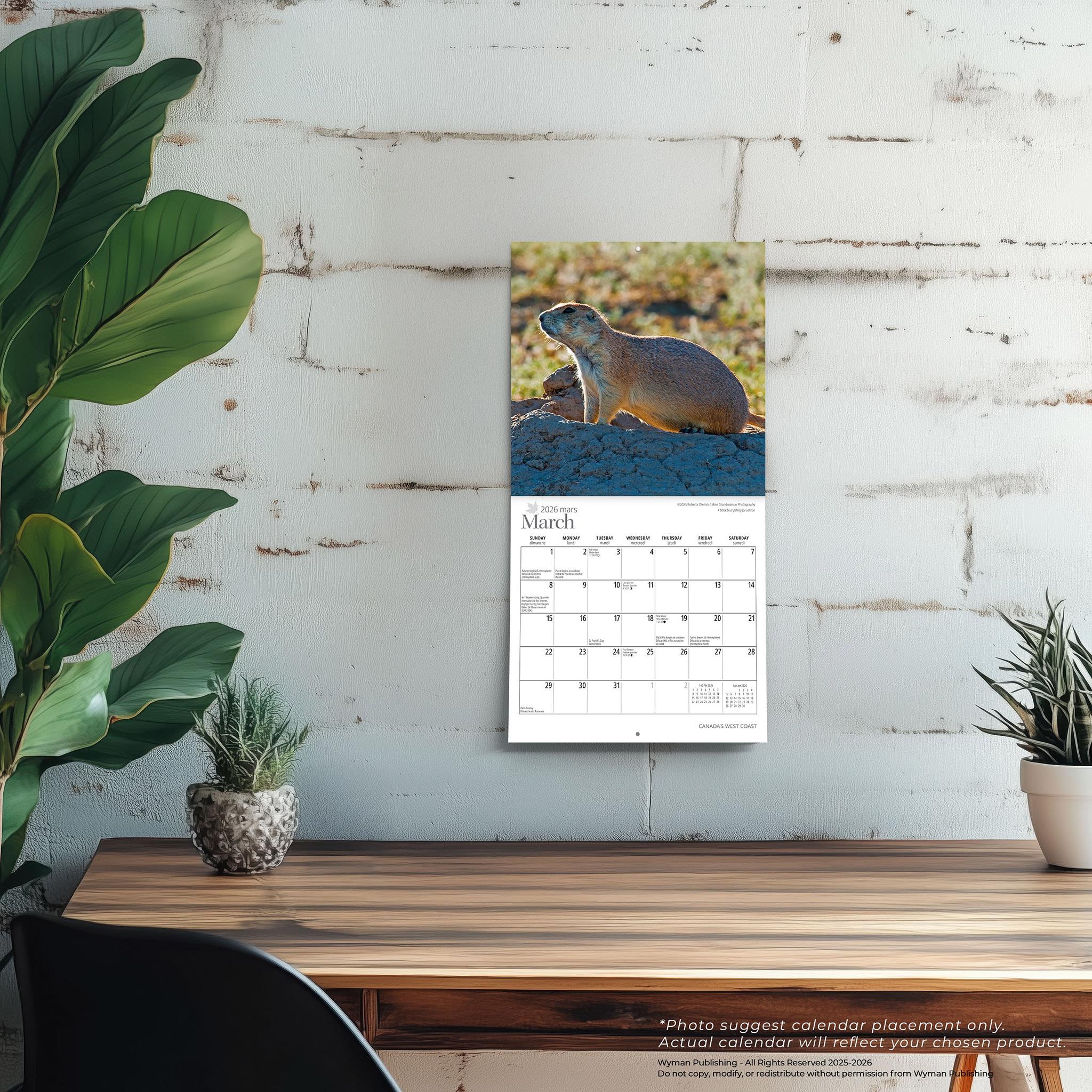 Canadas West Coast 2026 Mini Calendar - Online Only