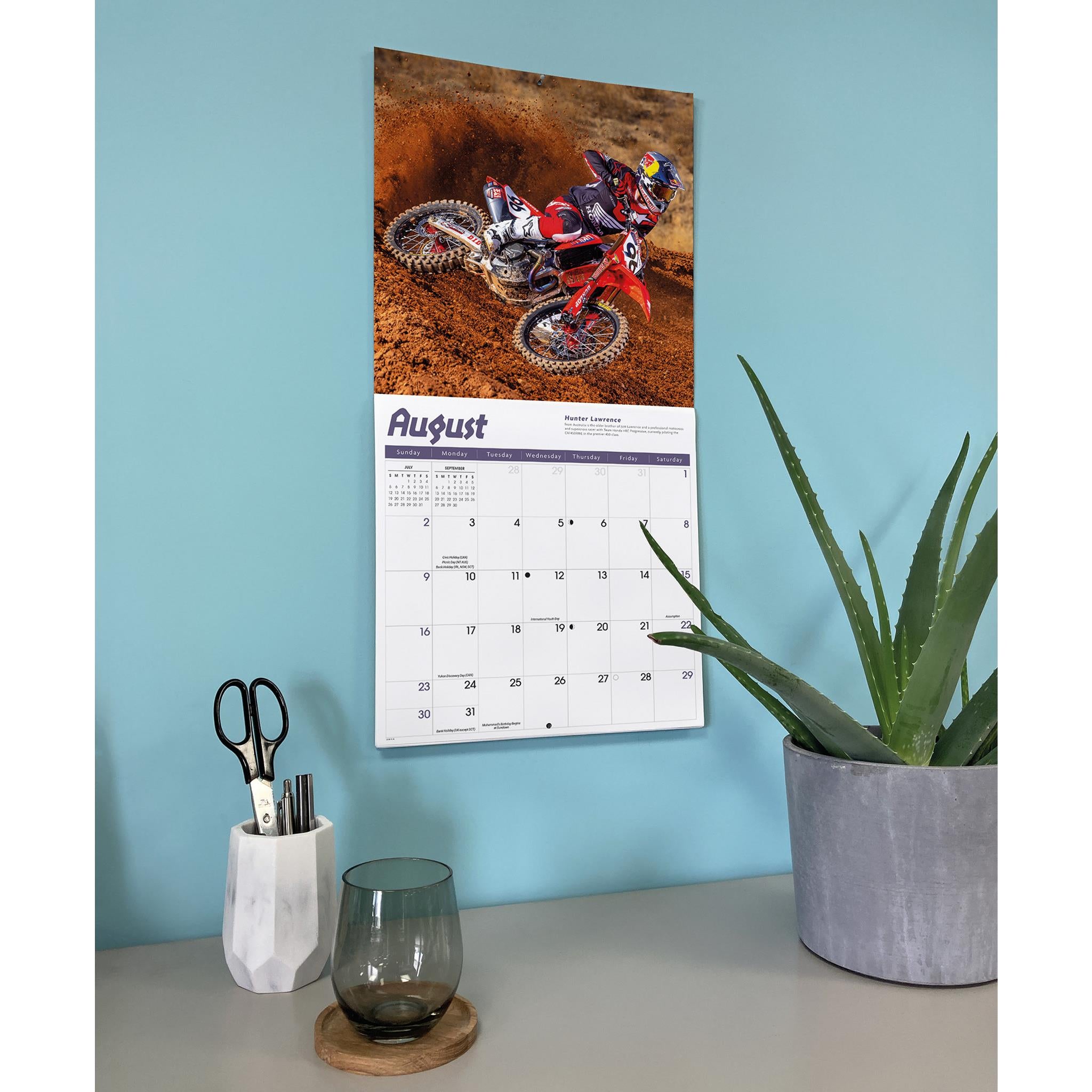 Motocross 2026 Wall Calendar