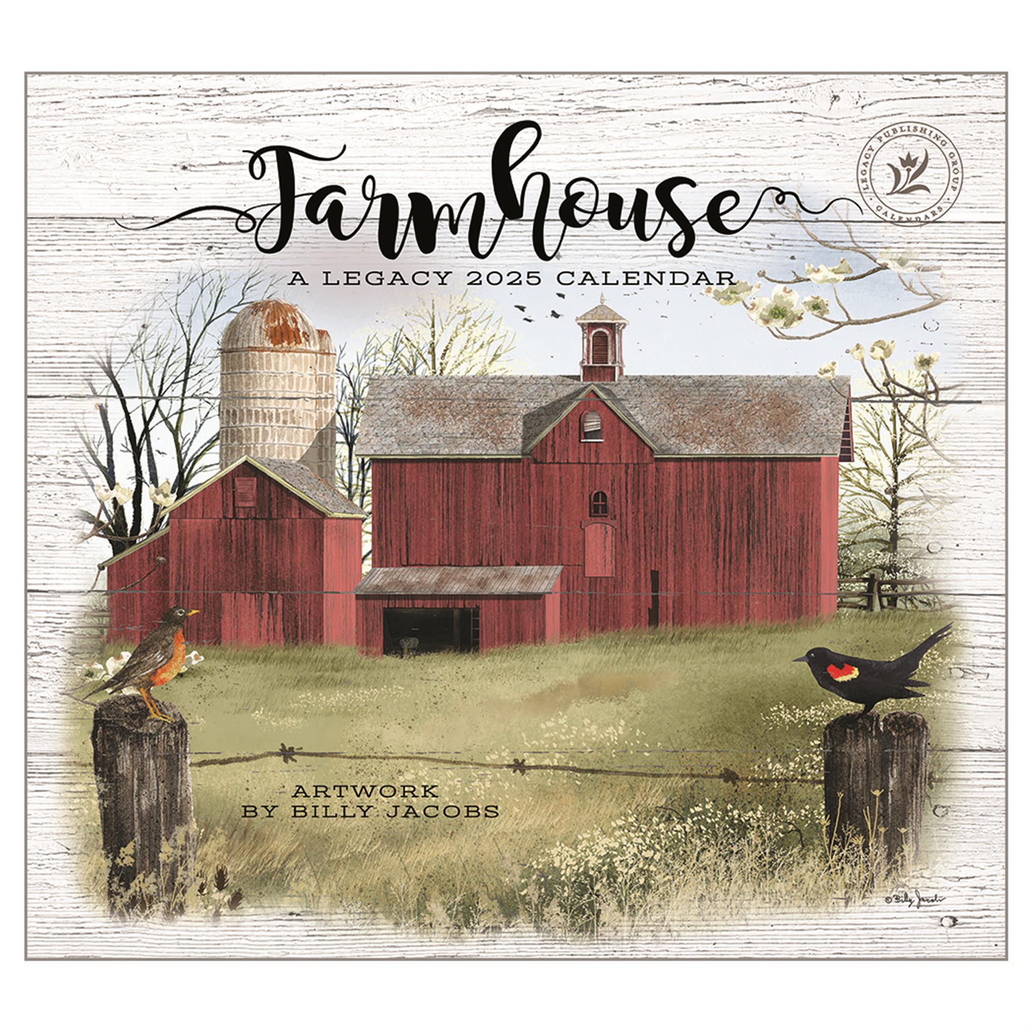Farmhouse Wall 2025 Calendar