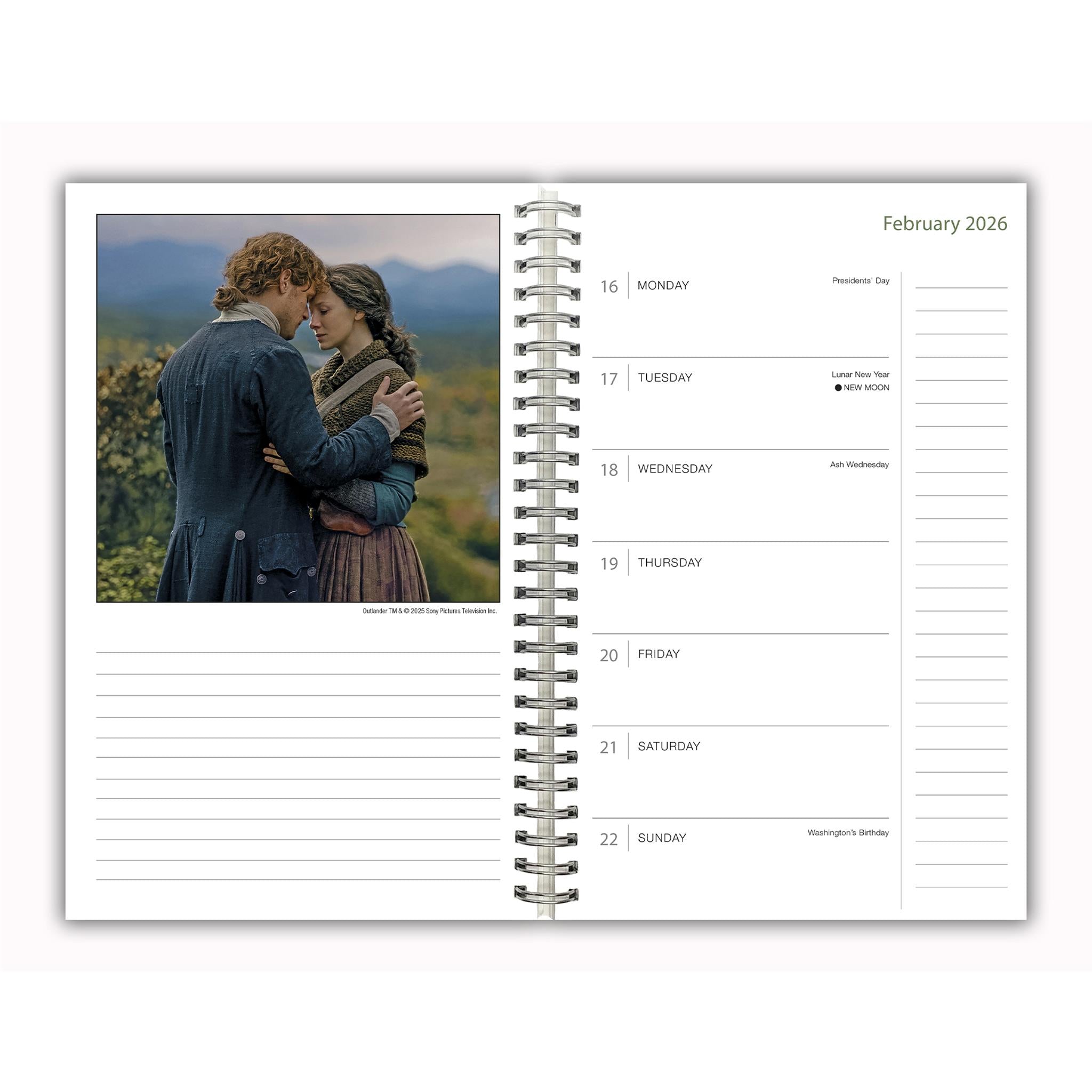 Outlander 2025-2026 Engagement Calendar - Online Only