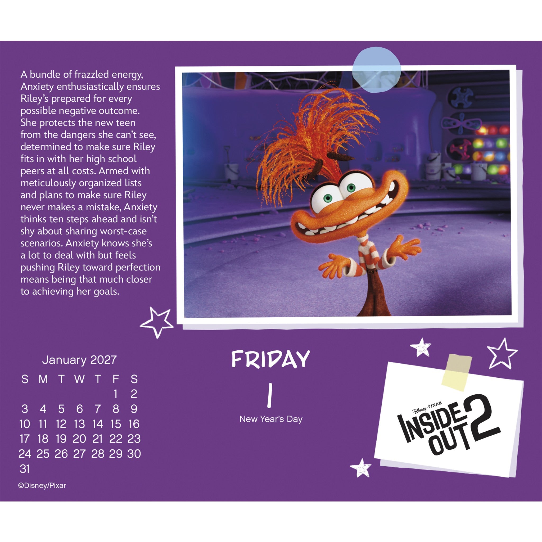 Disney Pixar 2027 Box Calendar - Online Only