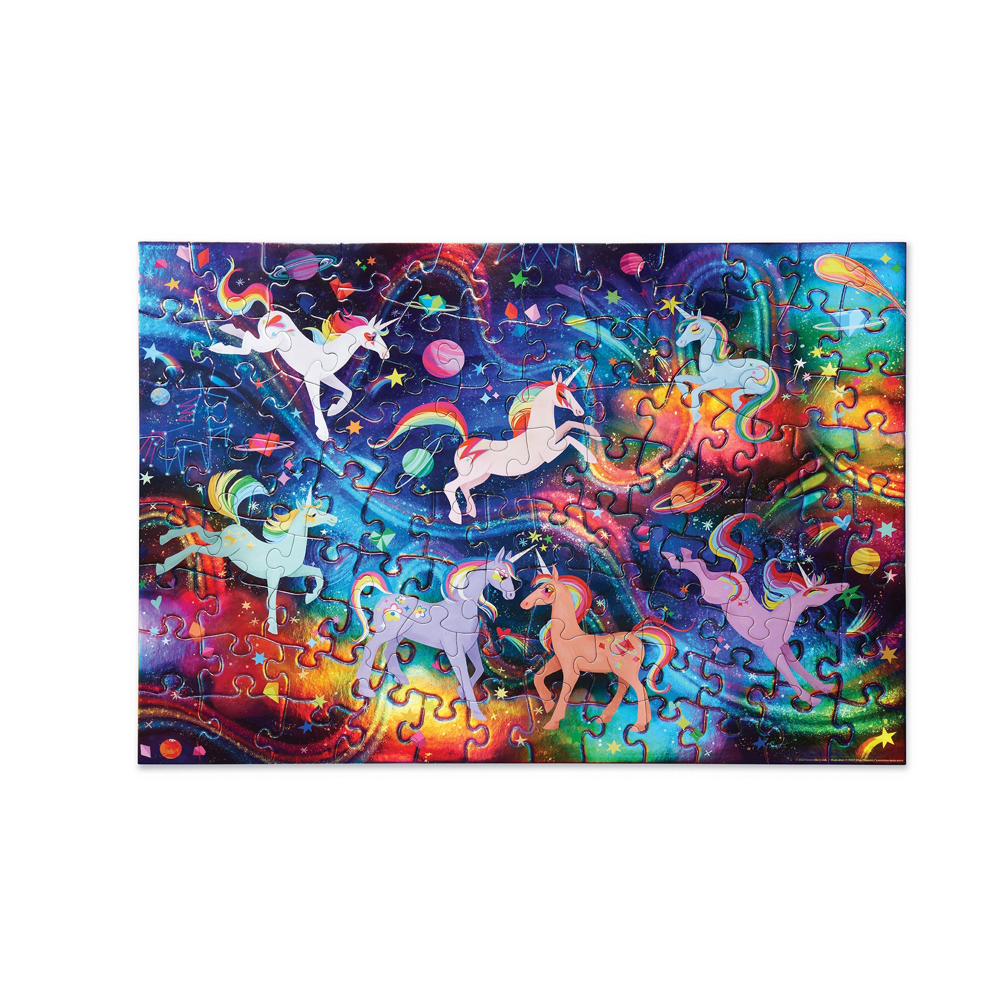 732396791018 Holographic Unicorn Galaxy Jigsaw Puzzle (100 Piece