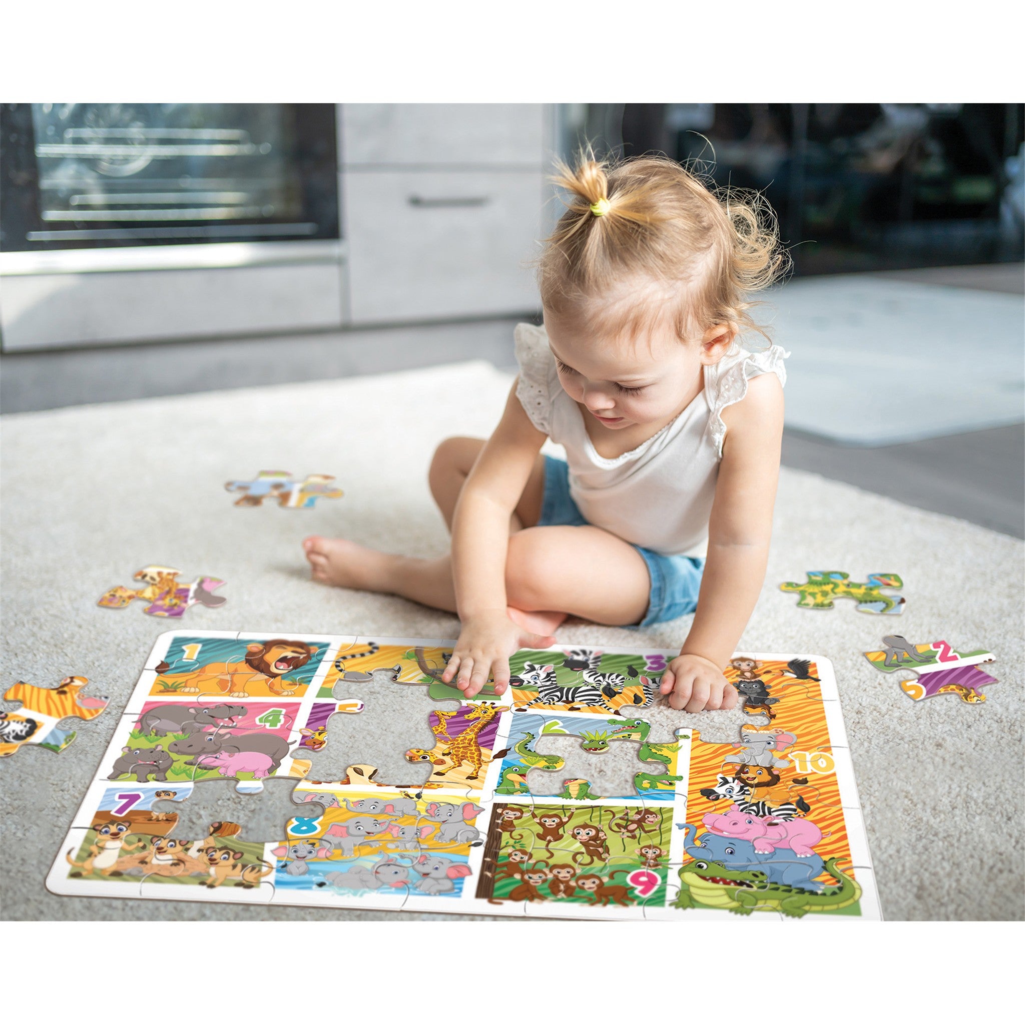 Animal Count 35 Piece Floor Puzzle - Online Only