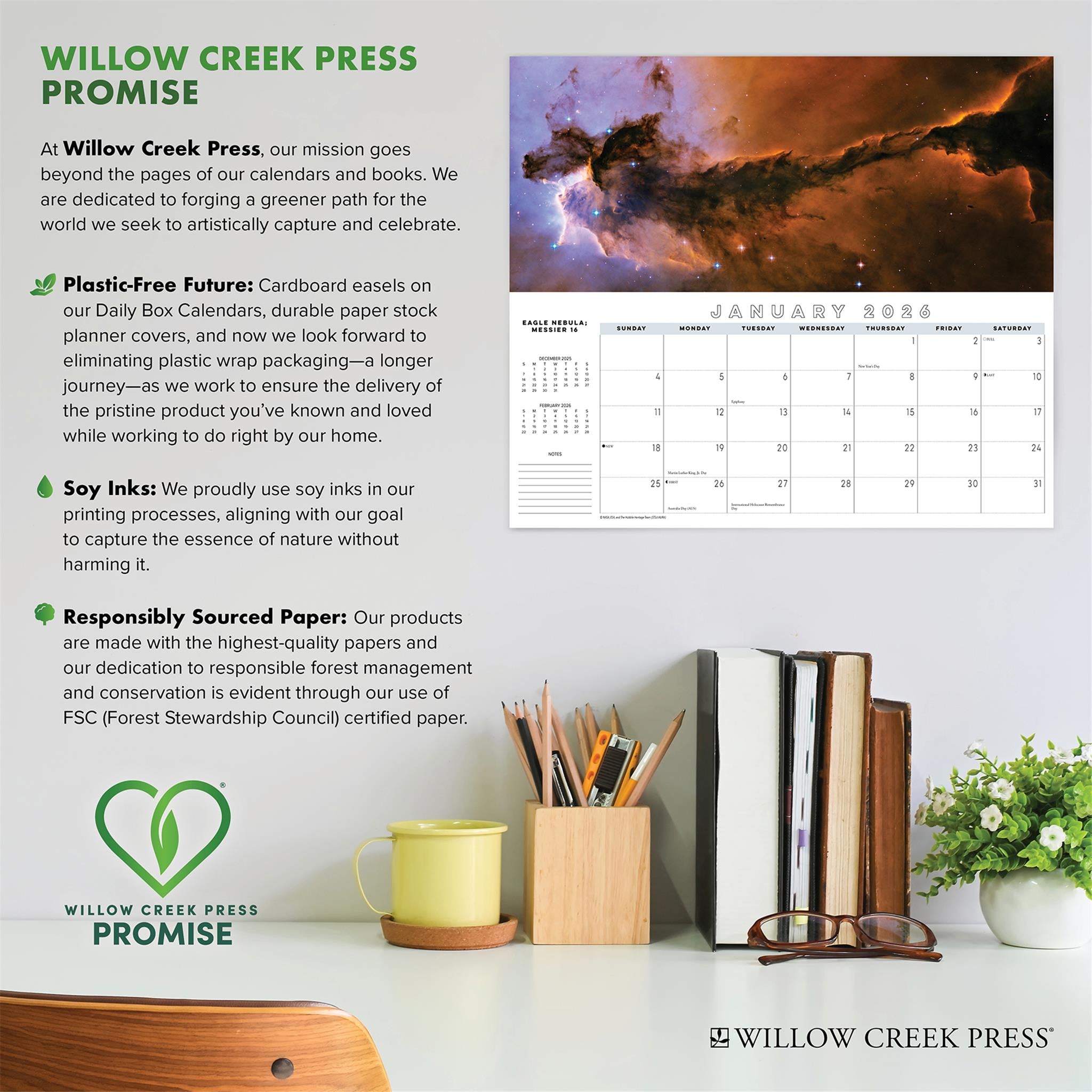 Astronomy Panoramic 2026 Slim Calendar - Online Only