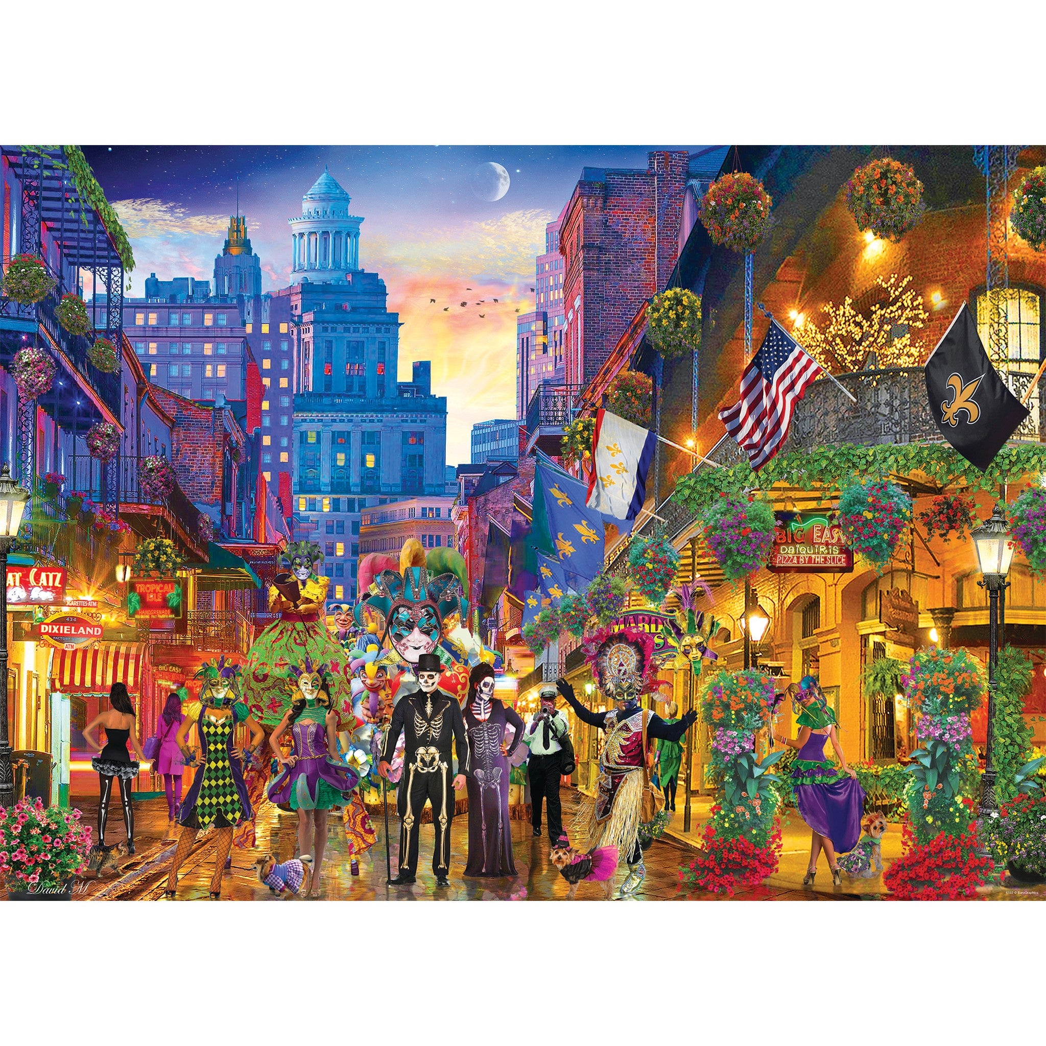 Mardi Gras New Orleans 1000 Piece Puzzle