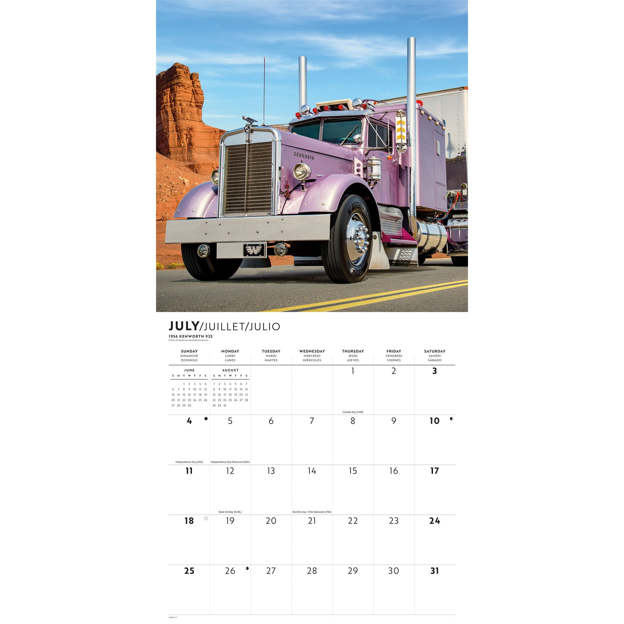 Trucks 2027 Wall Calendar