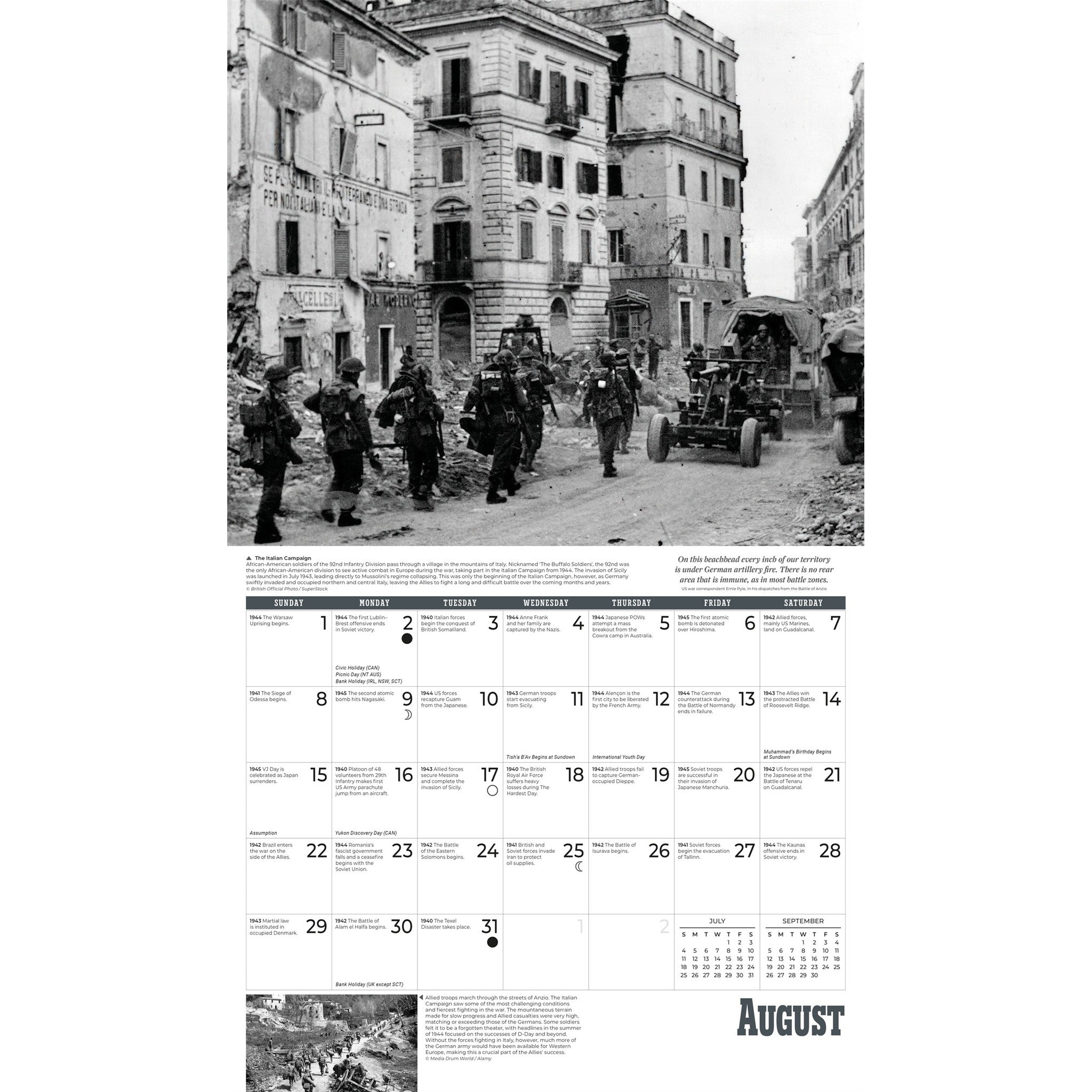 World War II 2027 Wall Calendar