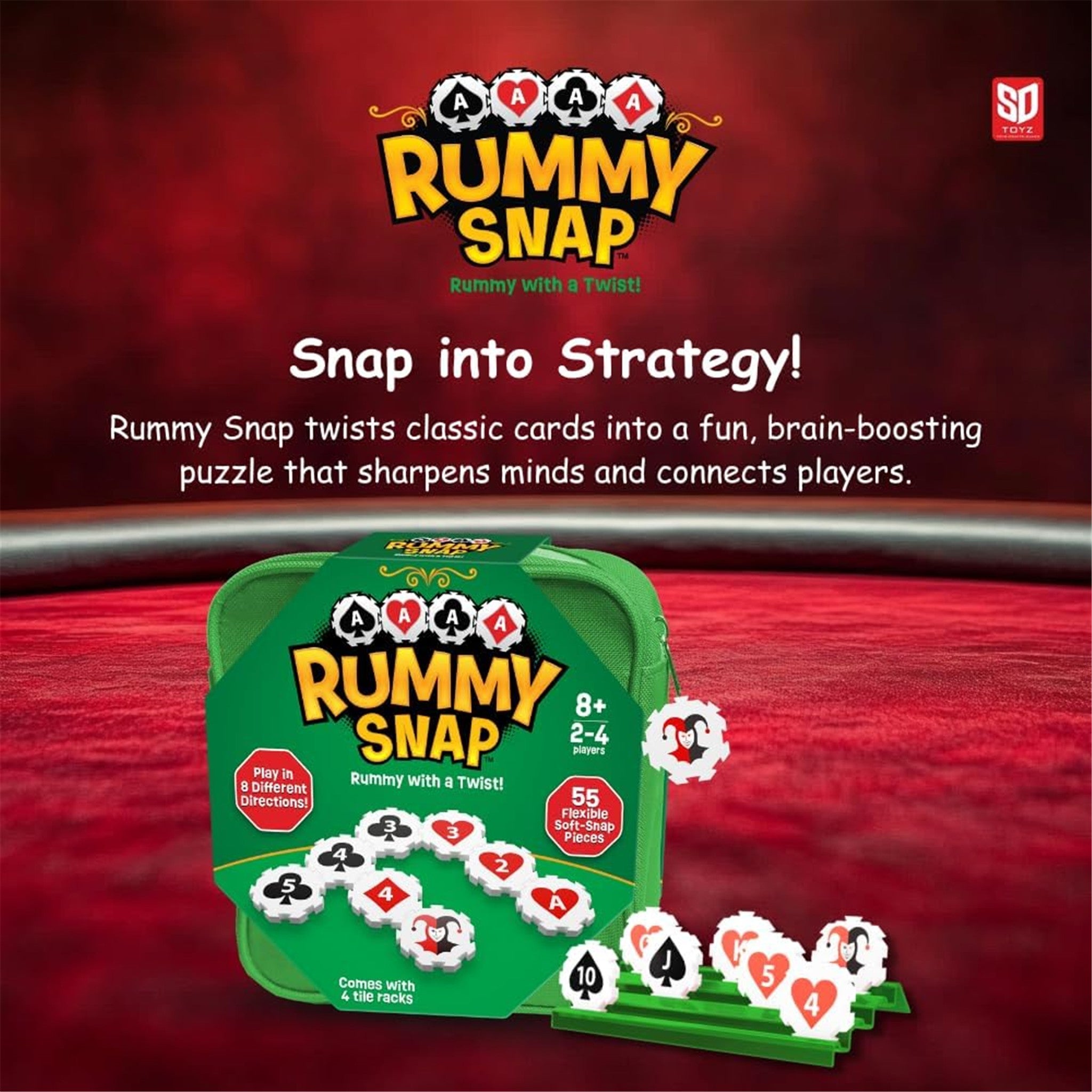 Rummy Snap Canvas Pouch