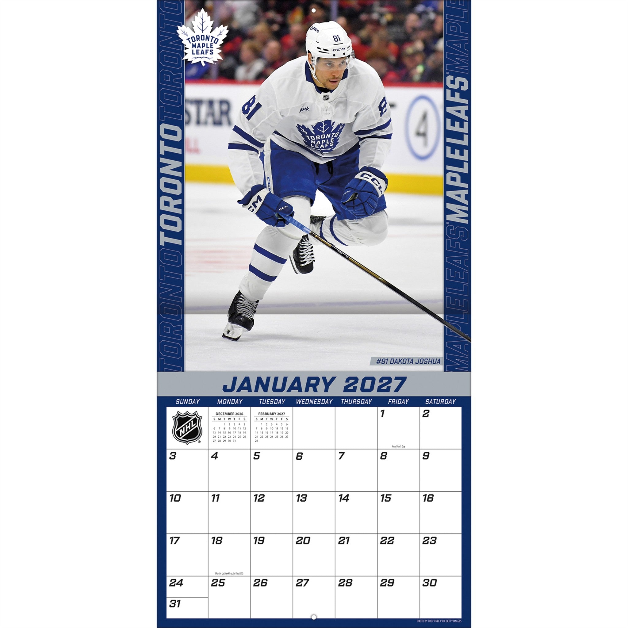 NHL Toronto Maple Leafs 2027 Mini Calendar