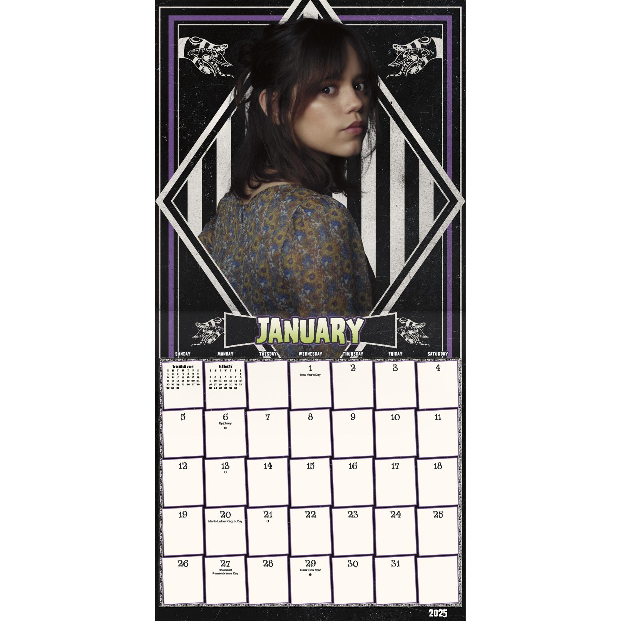 Beetlejuice 2 Wall 2025 Calendar Online Exclusive