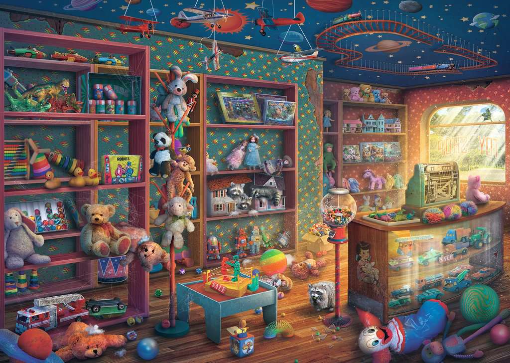 4005556175086 Tattered Toy Store 1000 Piece Puzzle Ravensburger