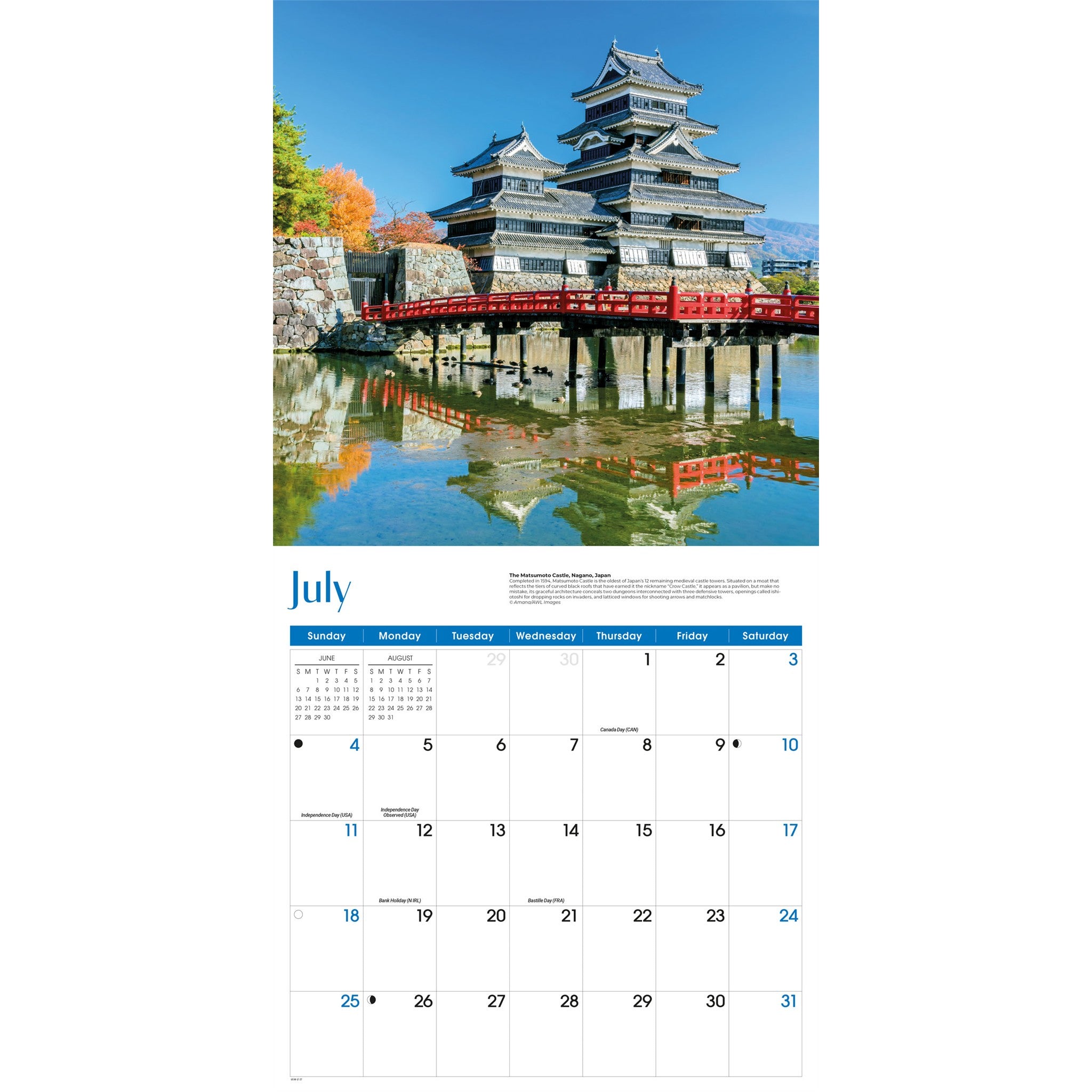 Castles 2027 Wall Calendar