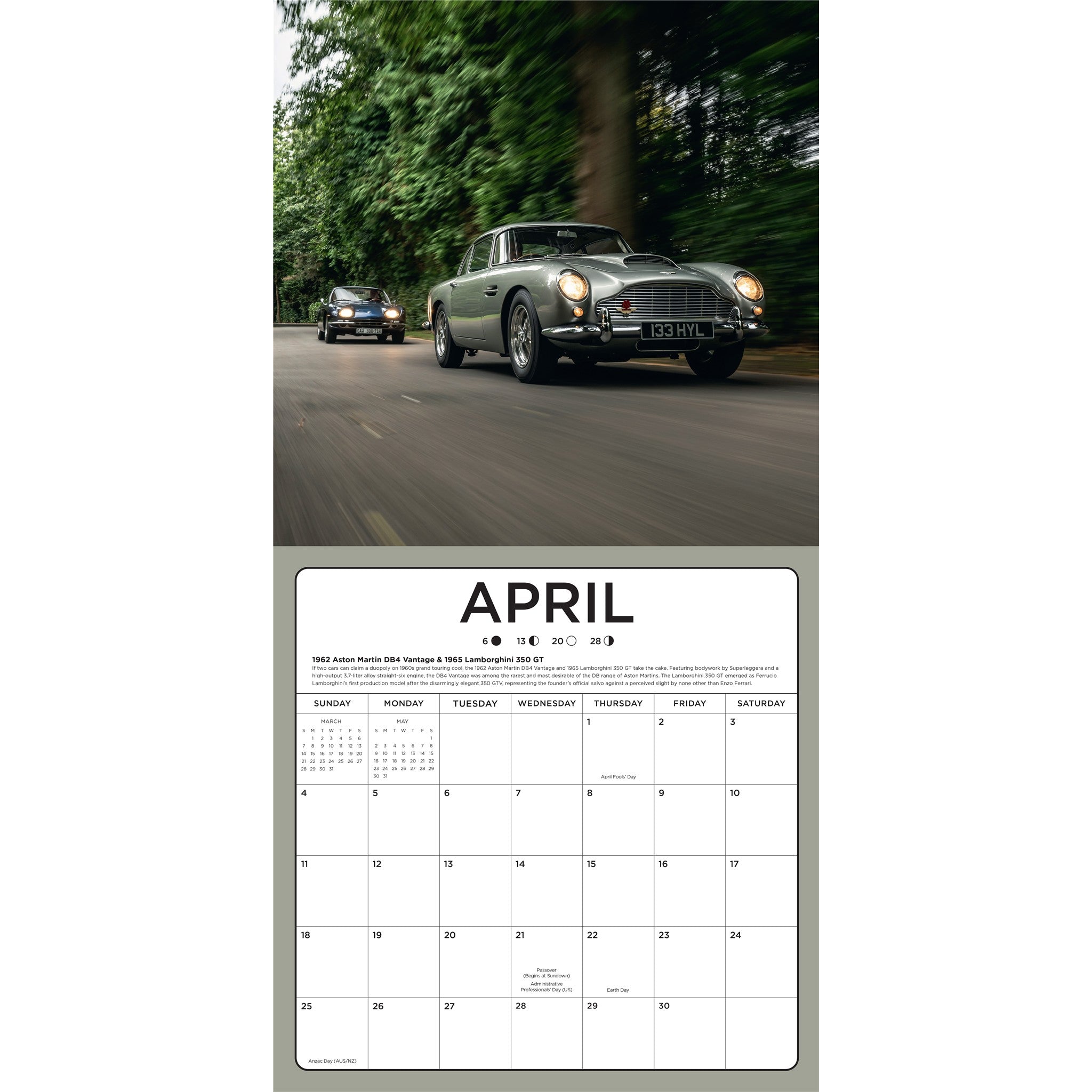 Supercars 2027 Wall Calendar