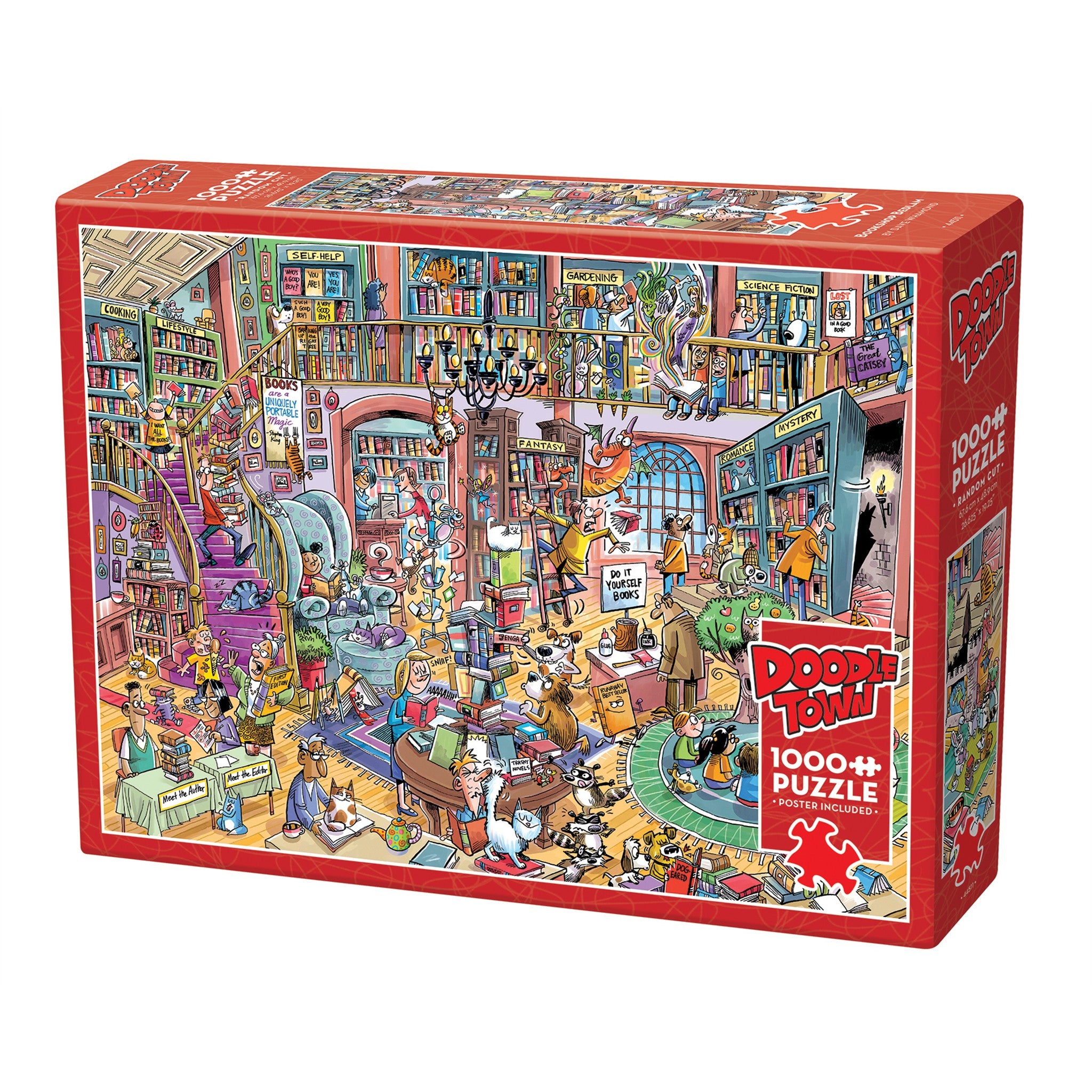 Bookshop Bedlam 1000 Piece Puzzle