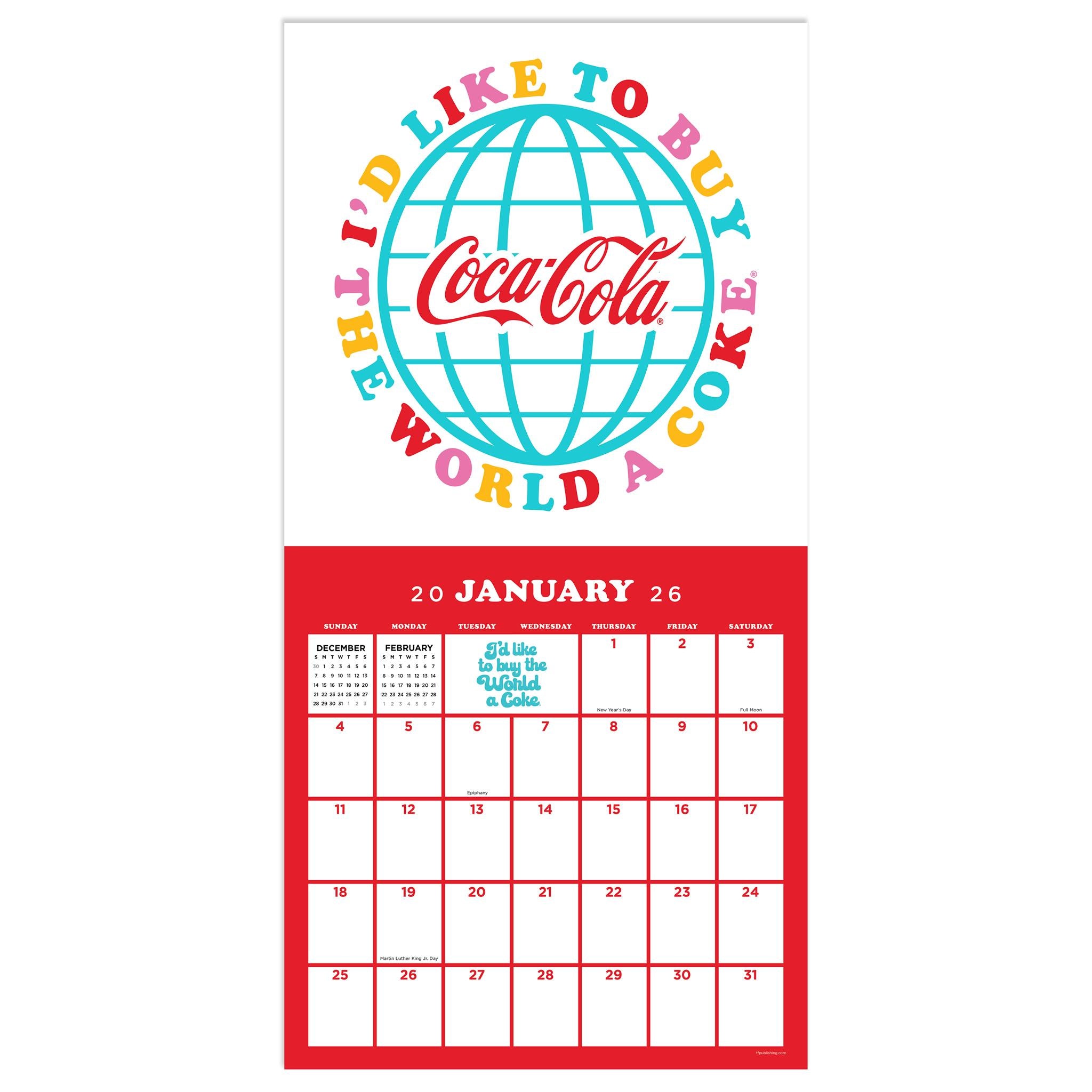 Coke: Harmony 2026 Wall Calendar - Online Only