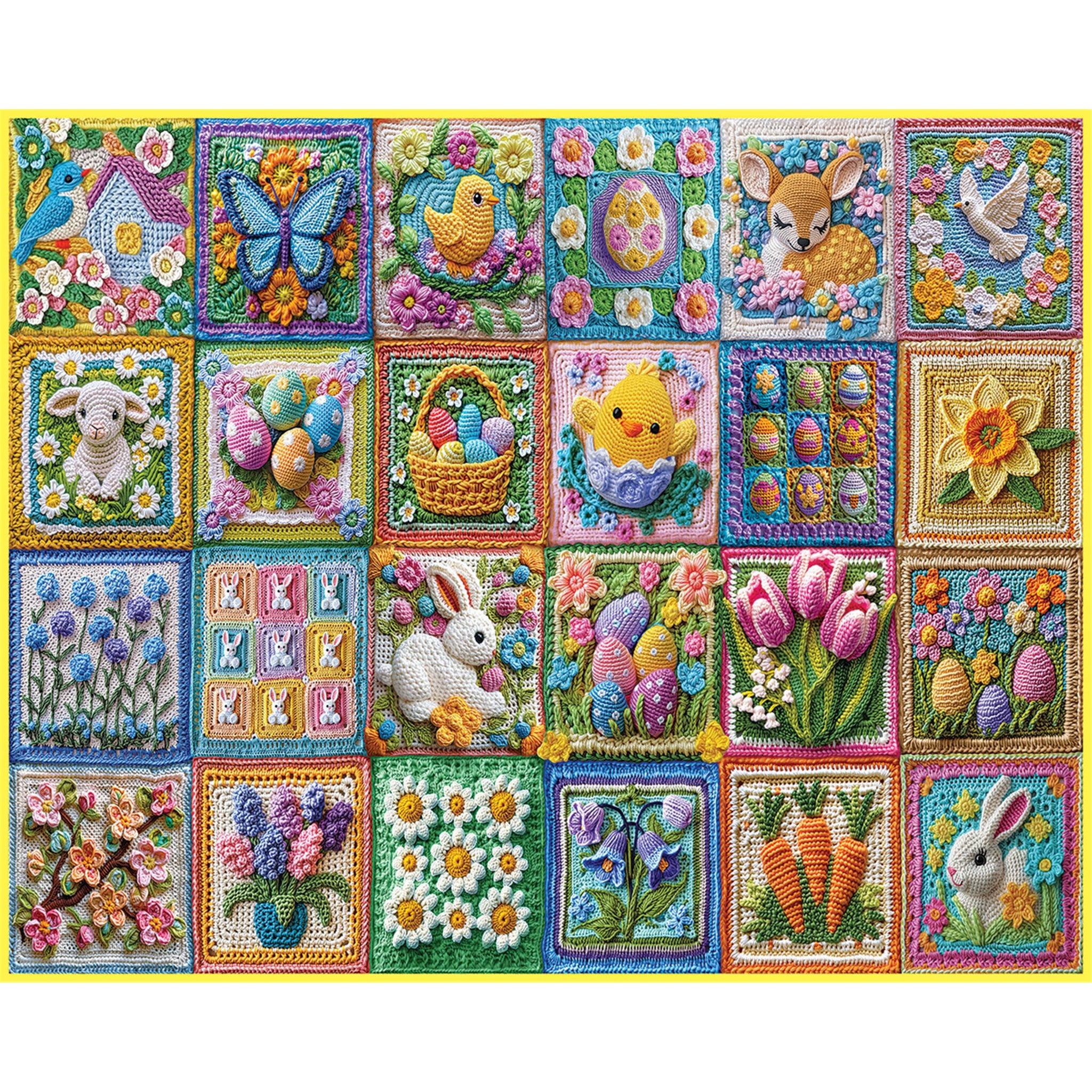 Easter Crochet 1000 Piece Puzzle - Online Only