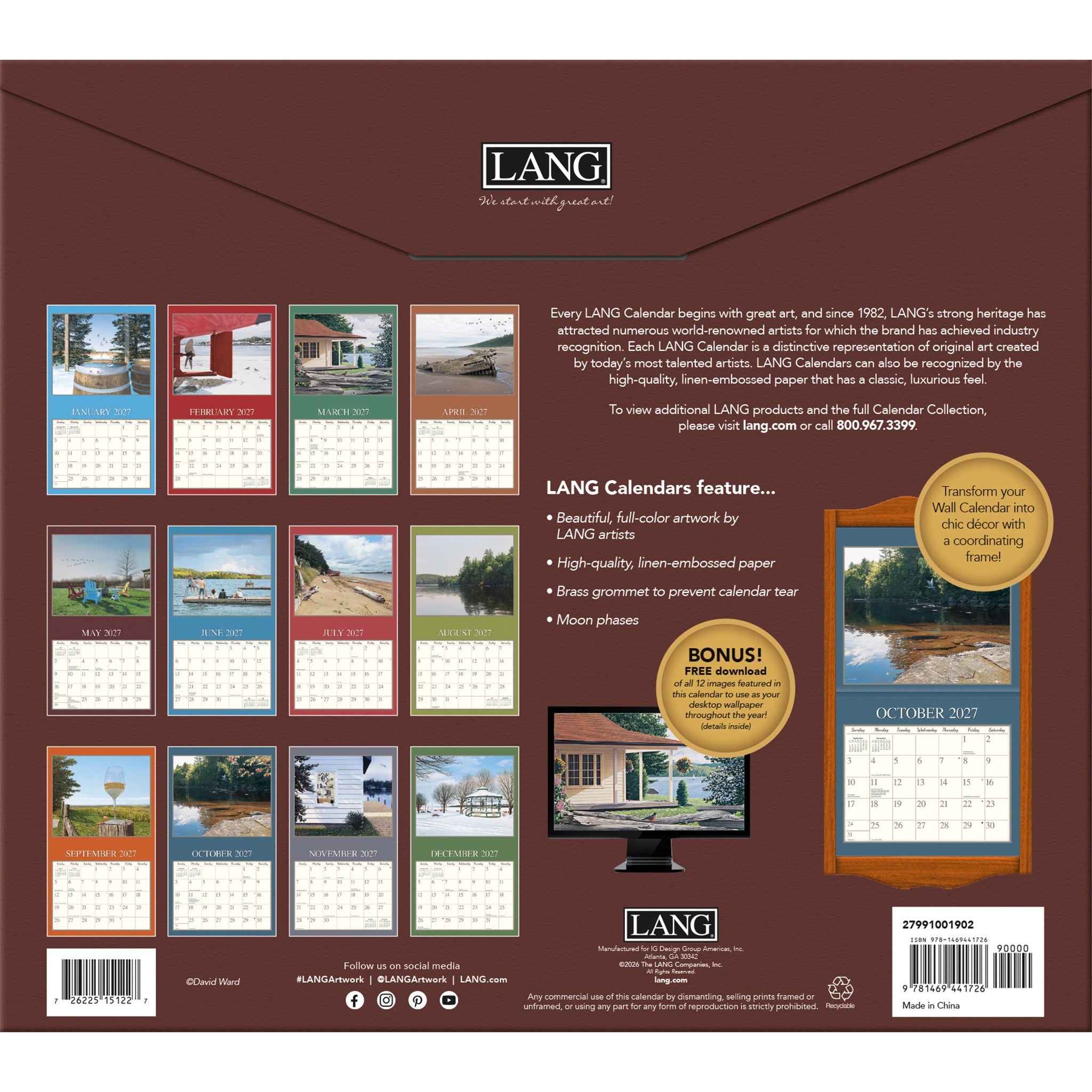 Cottage Country 2027 Wall Calendar