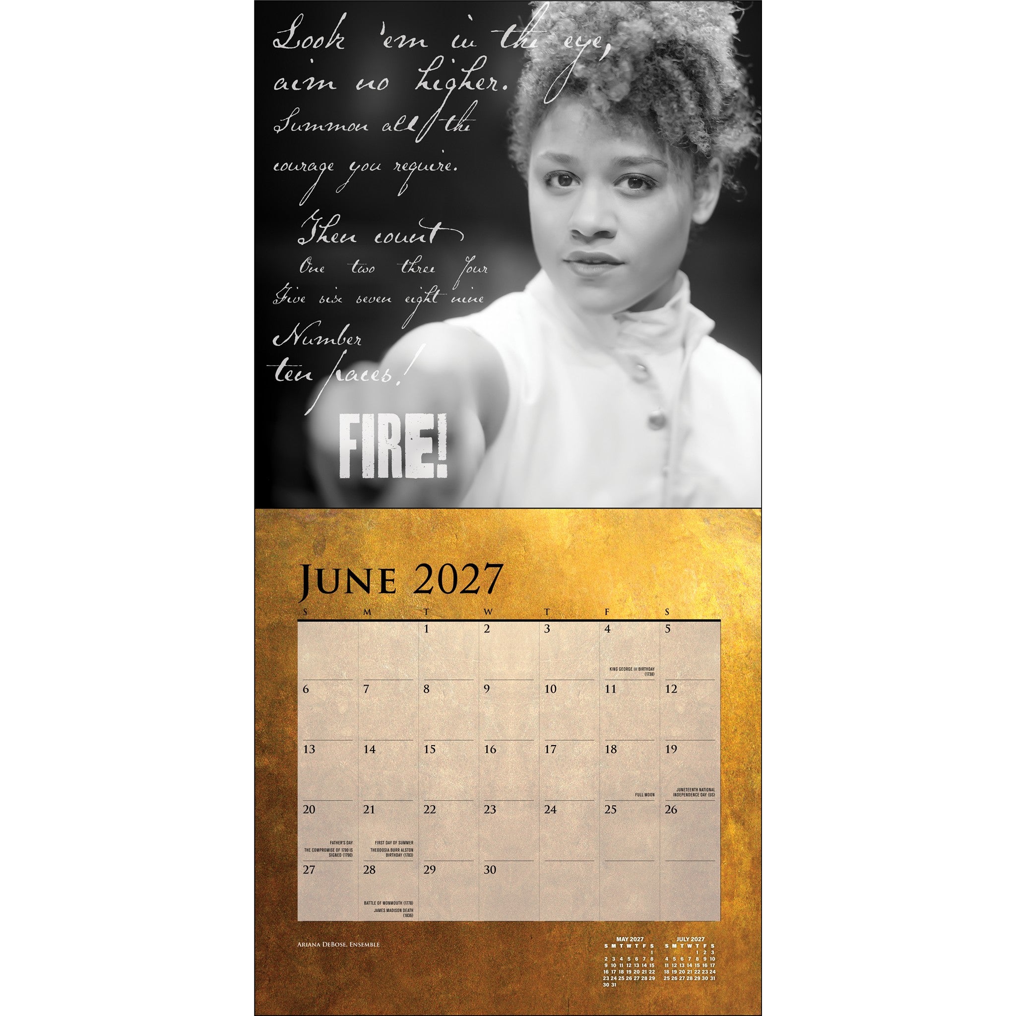Hamilton 2027 Wall Calendar