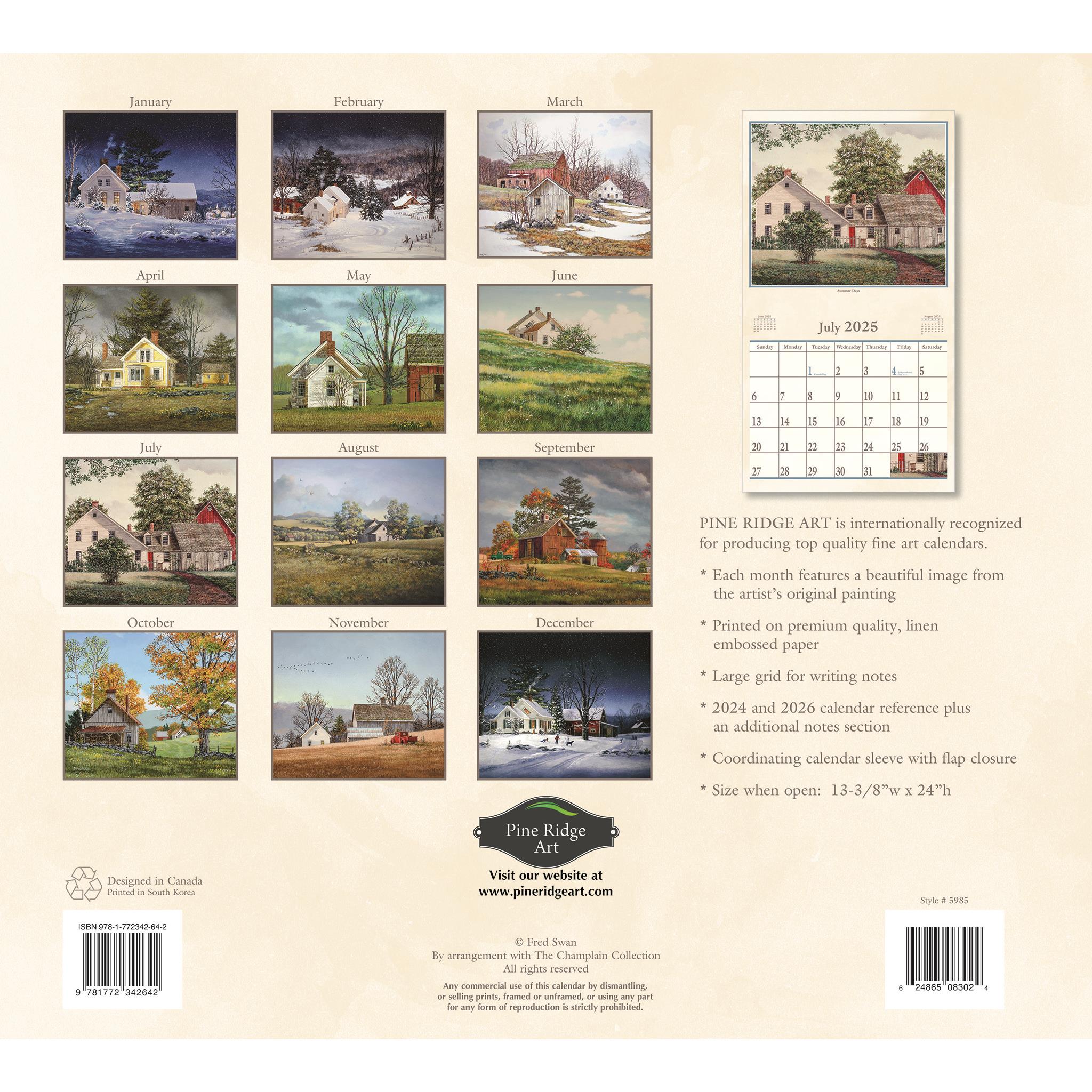 Pine Ridge Art Collection | Calendar Club