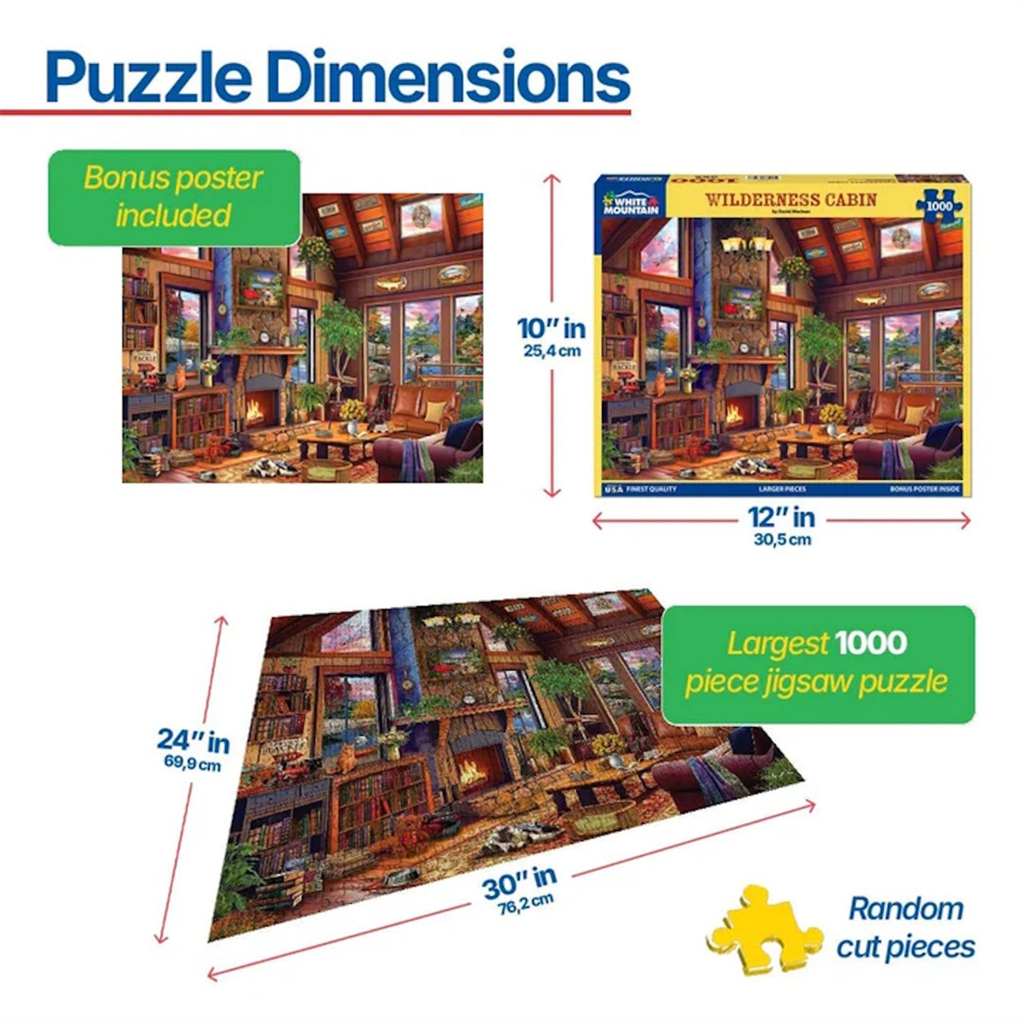 Wilderness Cabin 1000 Piece Puzzle