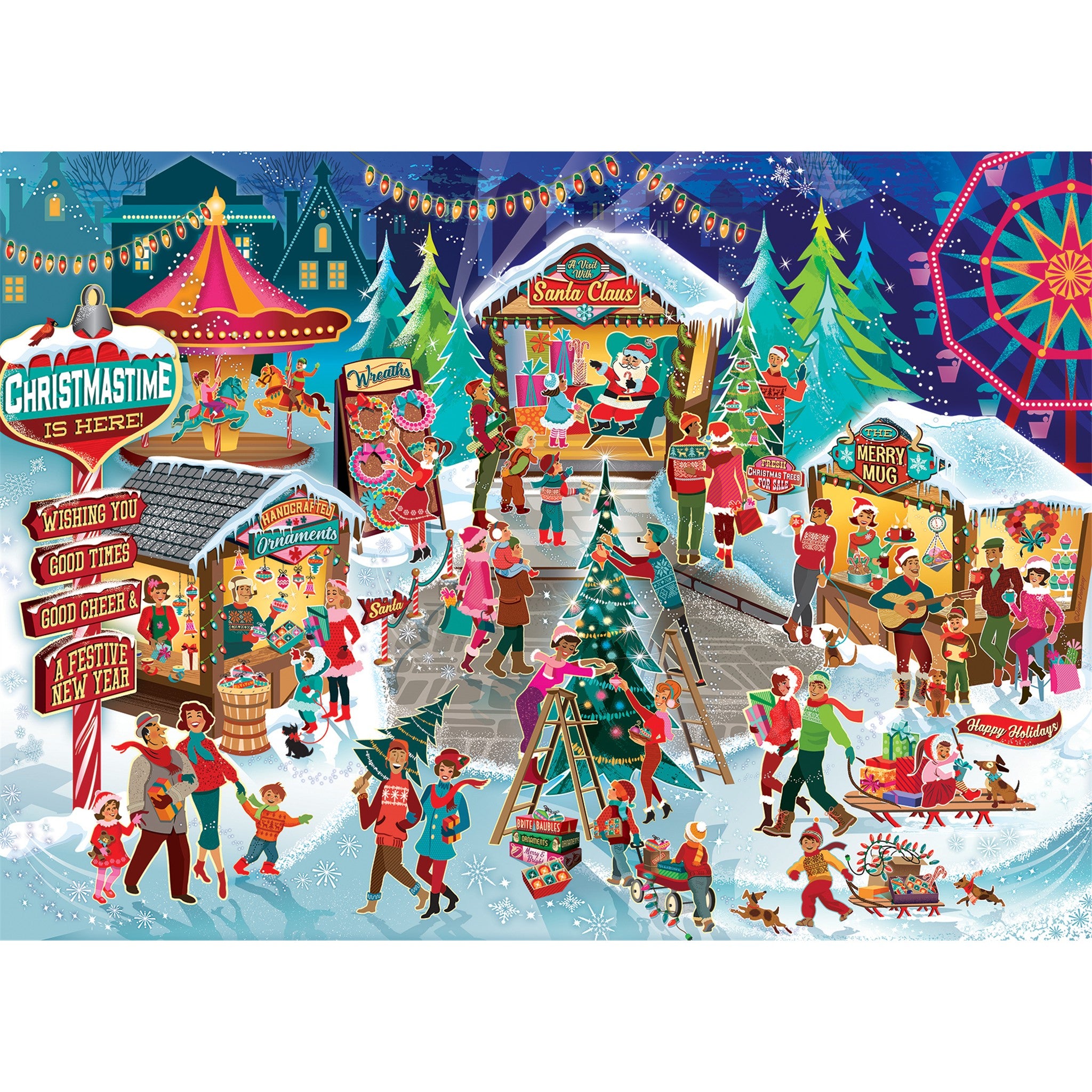 Christmas Carnival Exclusive 1000 Piece Puzzle