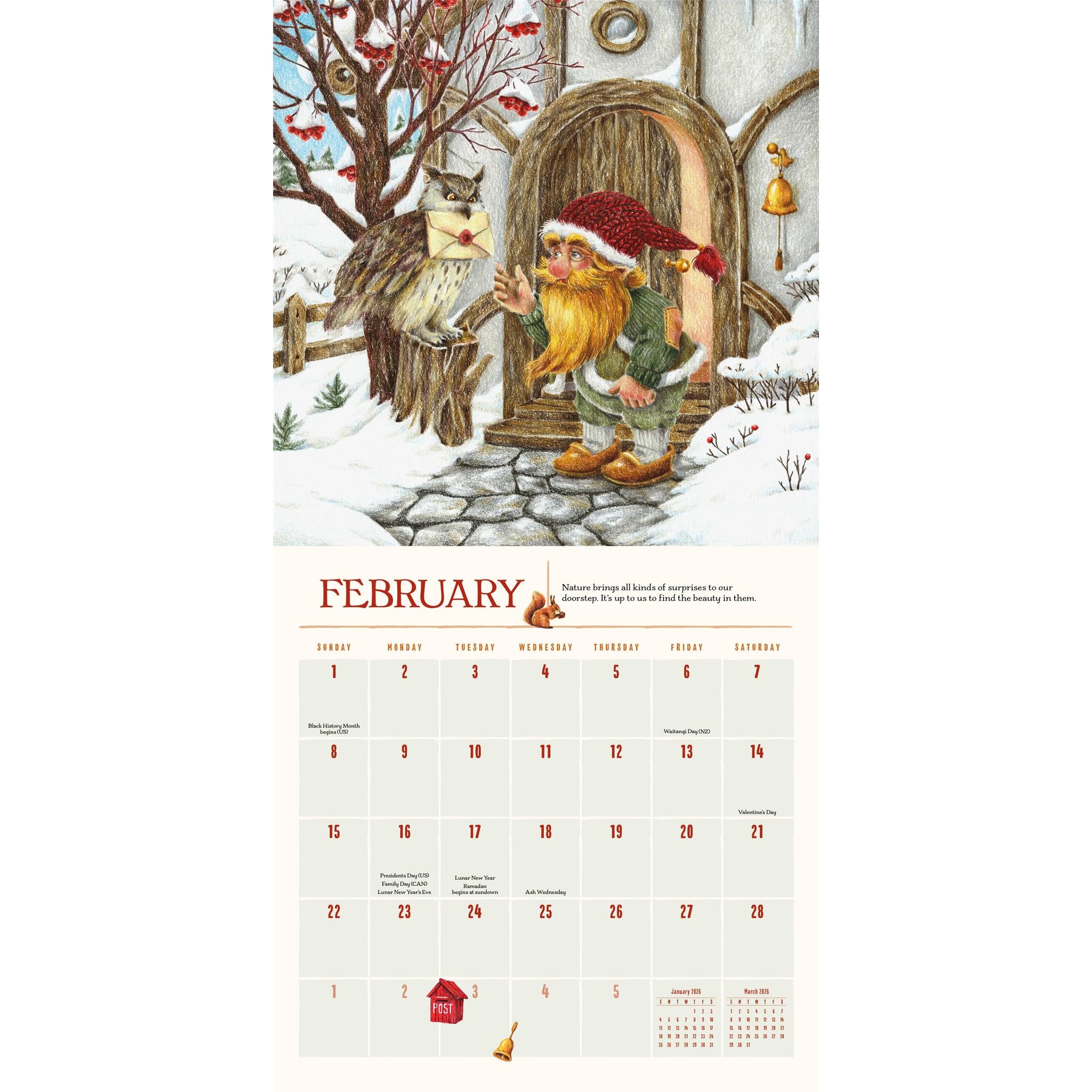 Gnome Life 2026 Wall Calendar - Online Exclusive