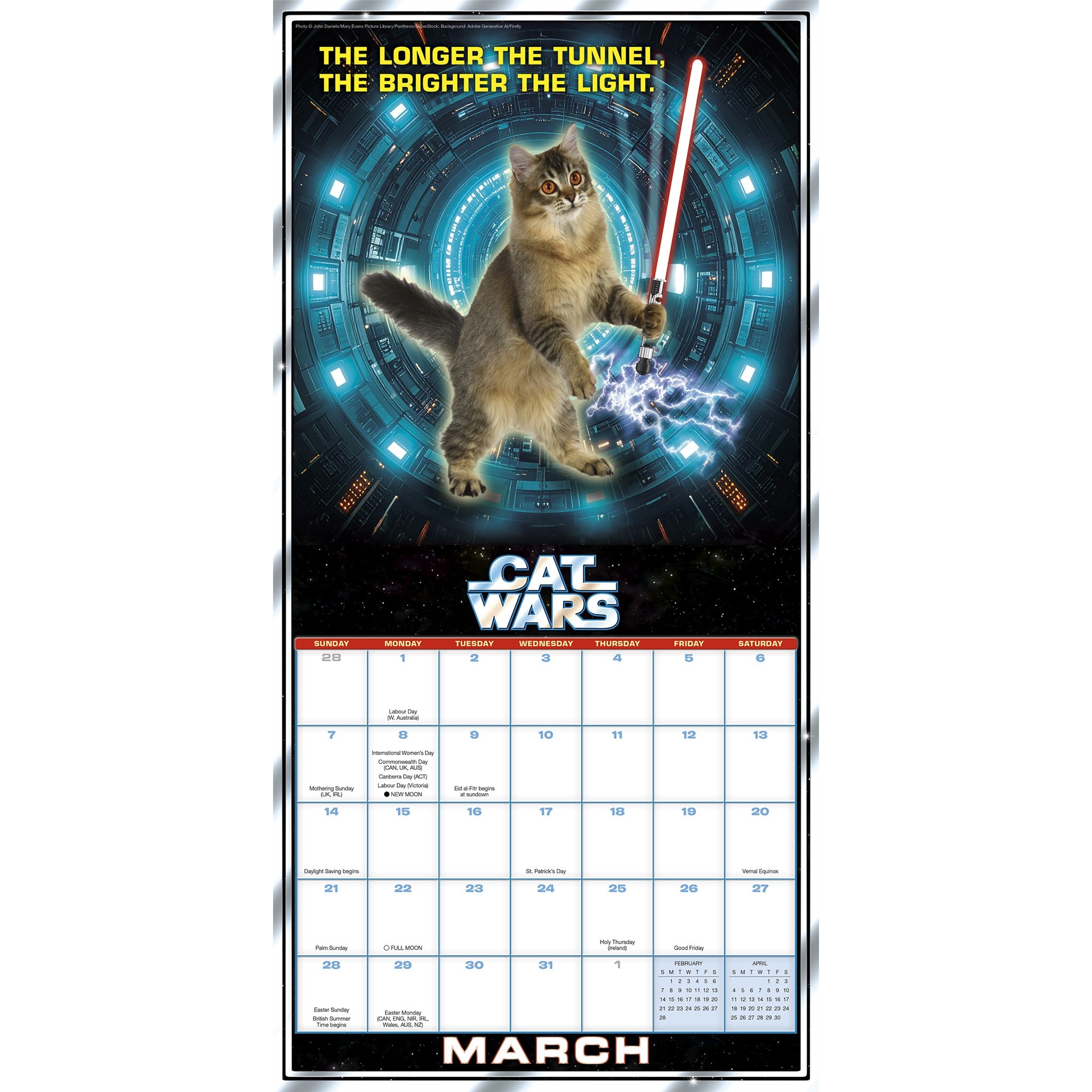 Cat Wars 2027 Wall Calendar