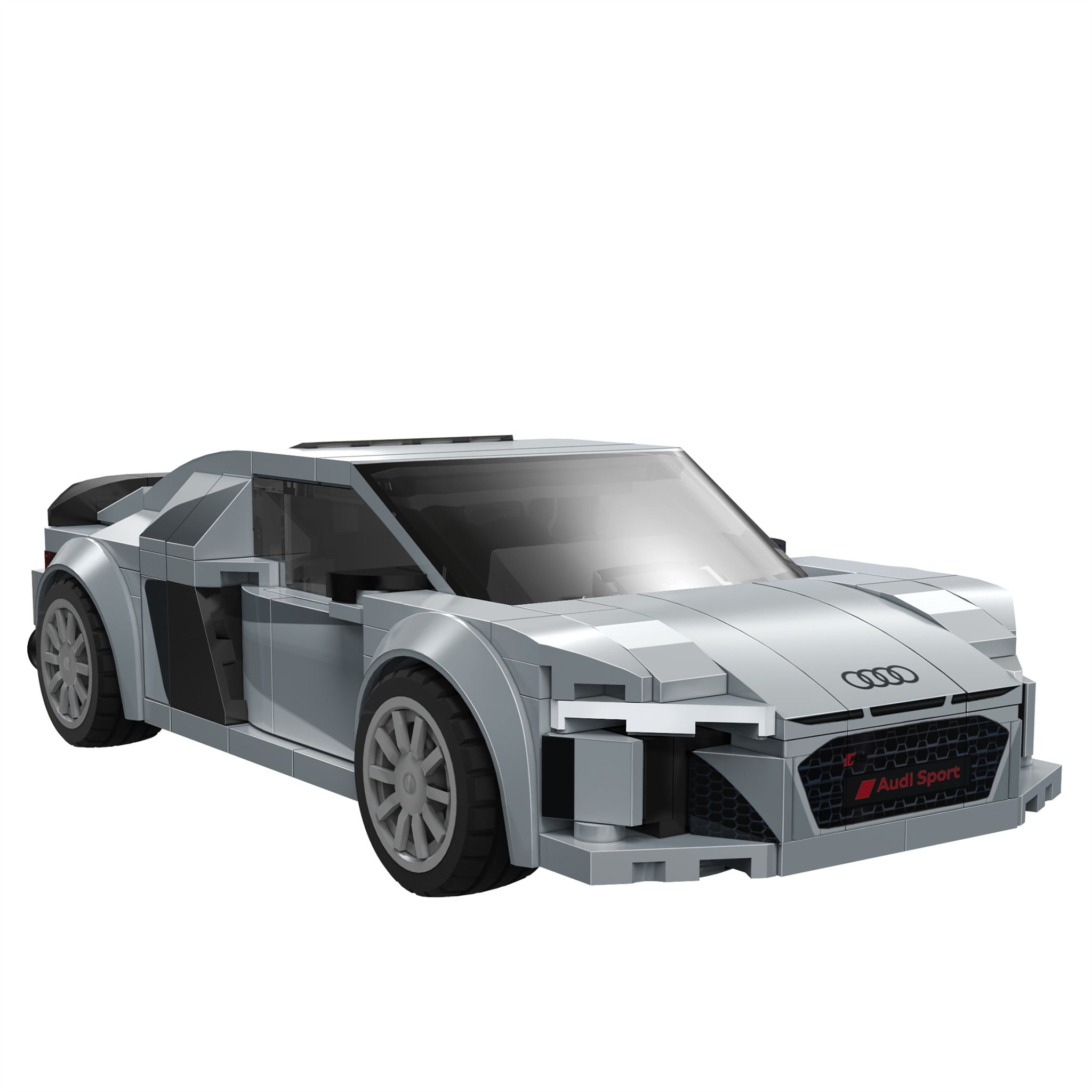 Silver 1:24 Audi R8 Coupe 199 Pieces