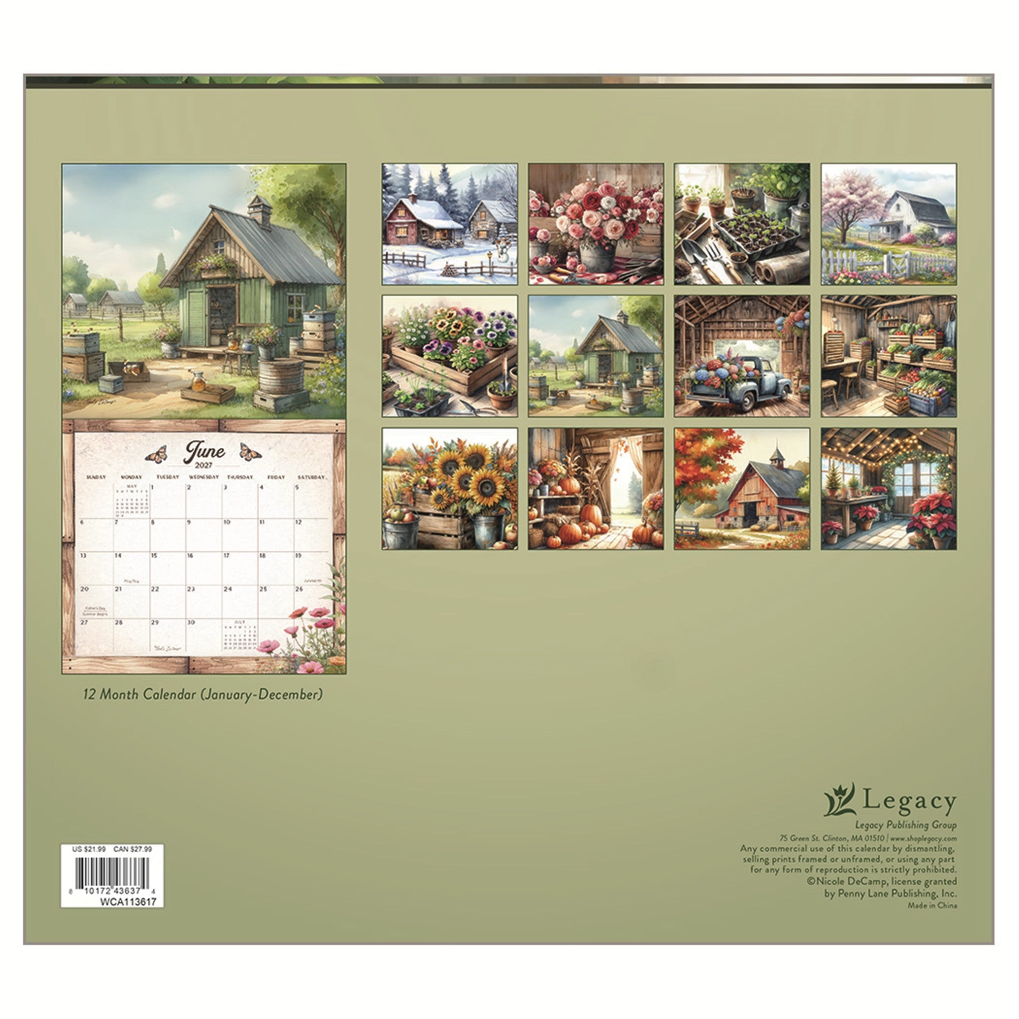 Gardening 2027 Wall Calendar