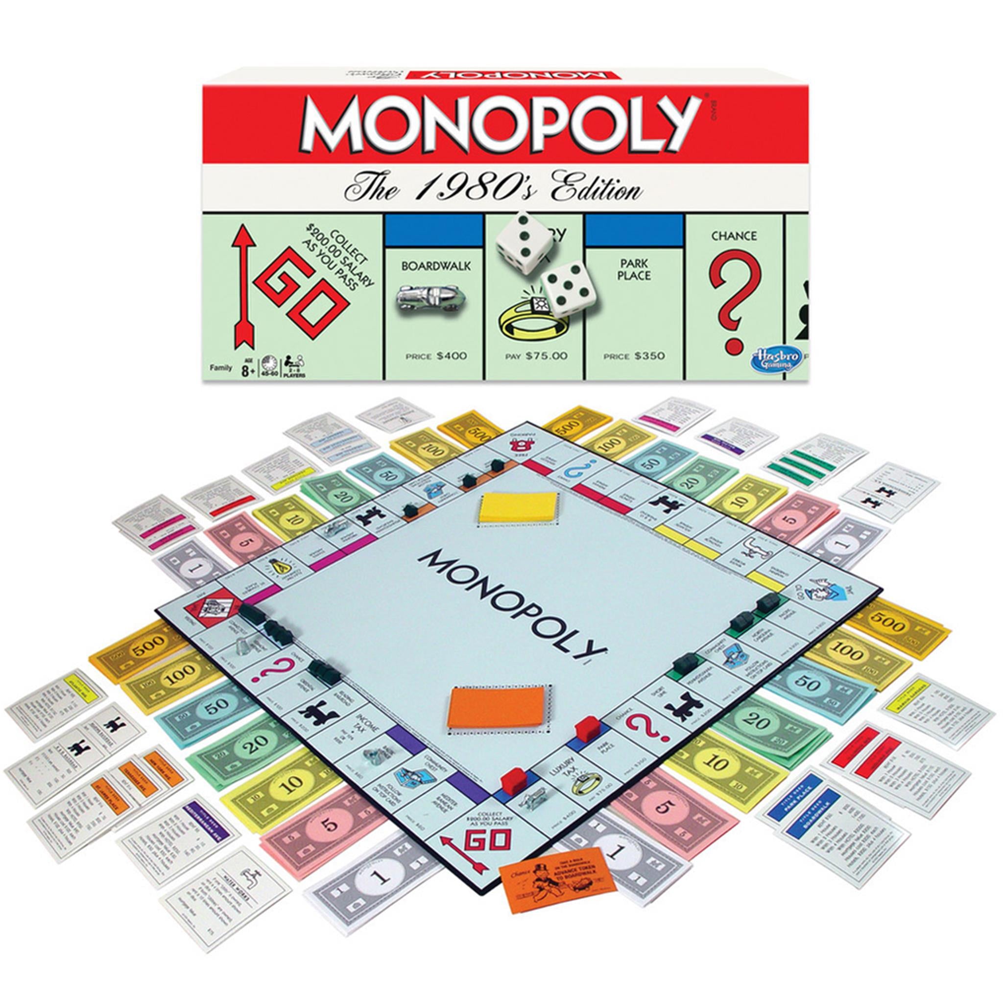 Monopoly 80s Edition Family Board Game