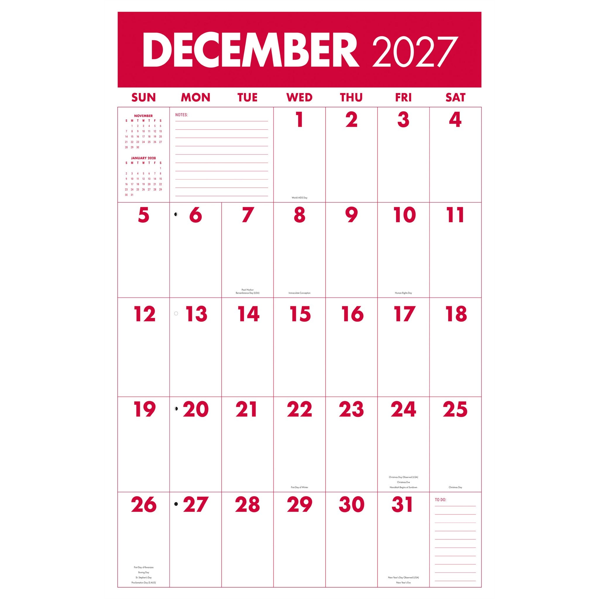 Mammoth Grid 2027 Poster Calendar