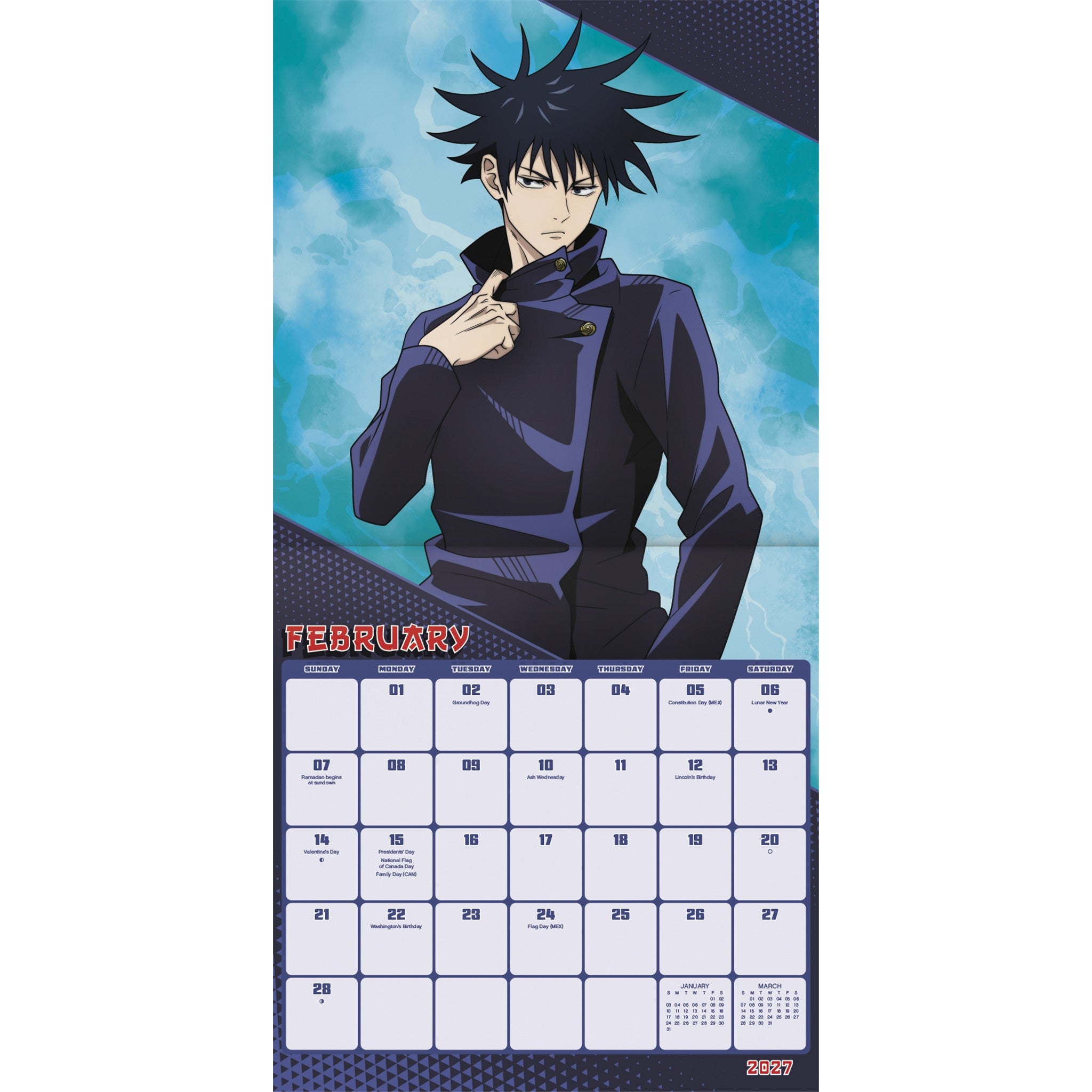 Jujutsu Kaisen 2027 Wall Calendar - Online Only