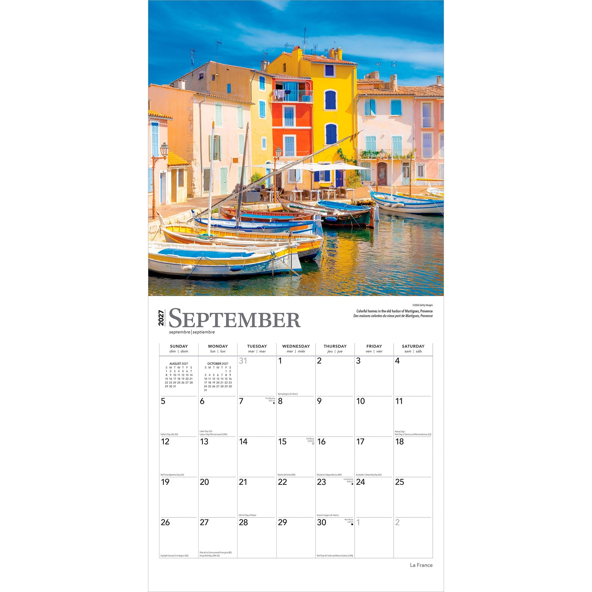 La France 2027 Wall Calendar