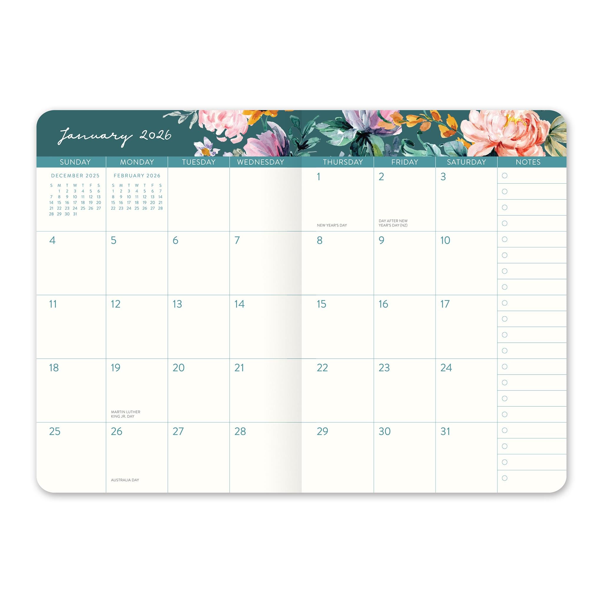 Bella Flora 2025-2026 Monthly Exclusive Pocket Planner
