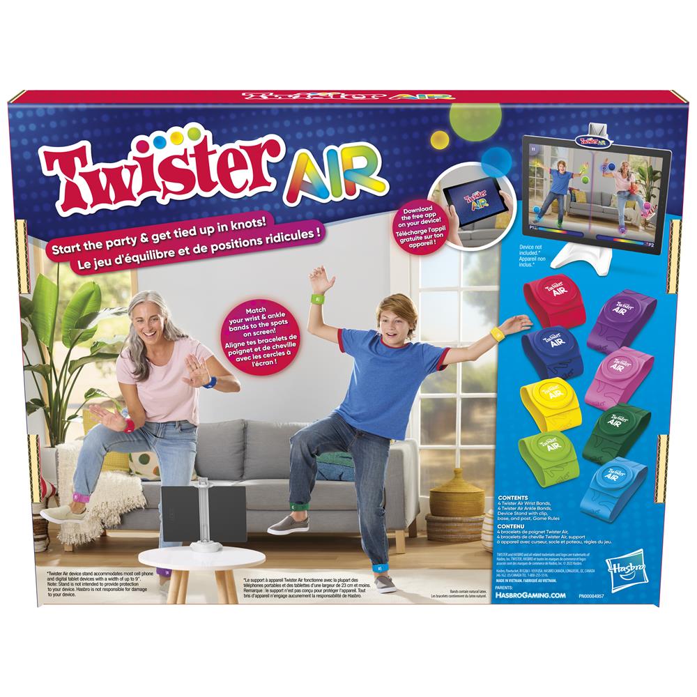 Hasbro Jeu Twister Junior, tapis réversible aventure animalière - 1 ea