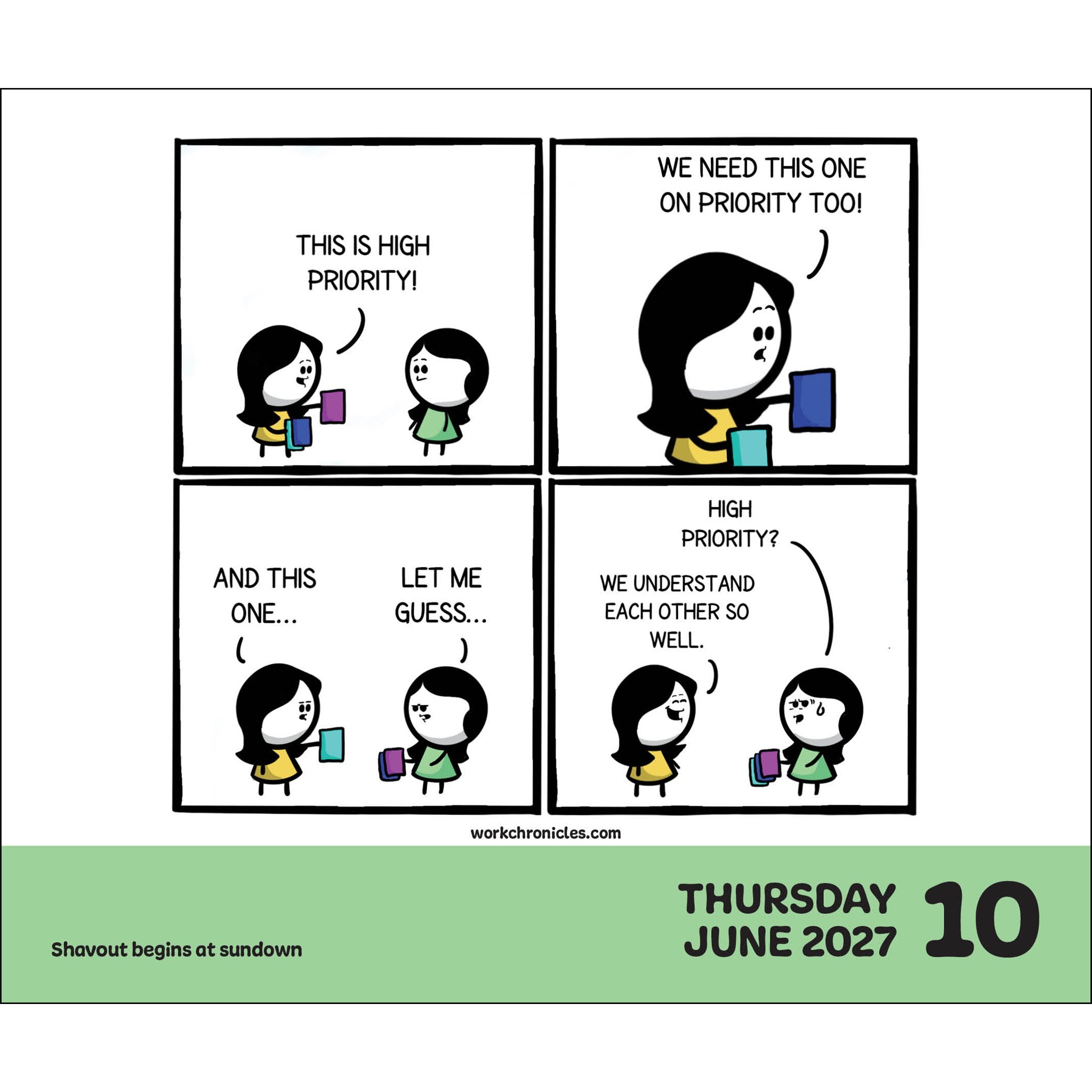 Work Chronicles 2027 Box Calendar