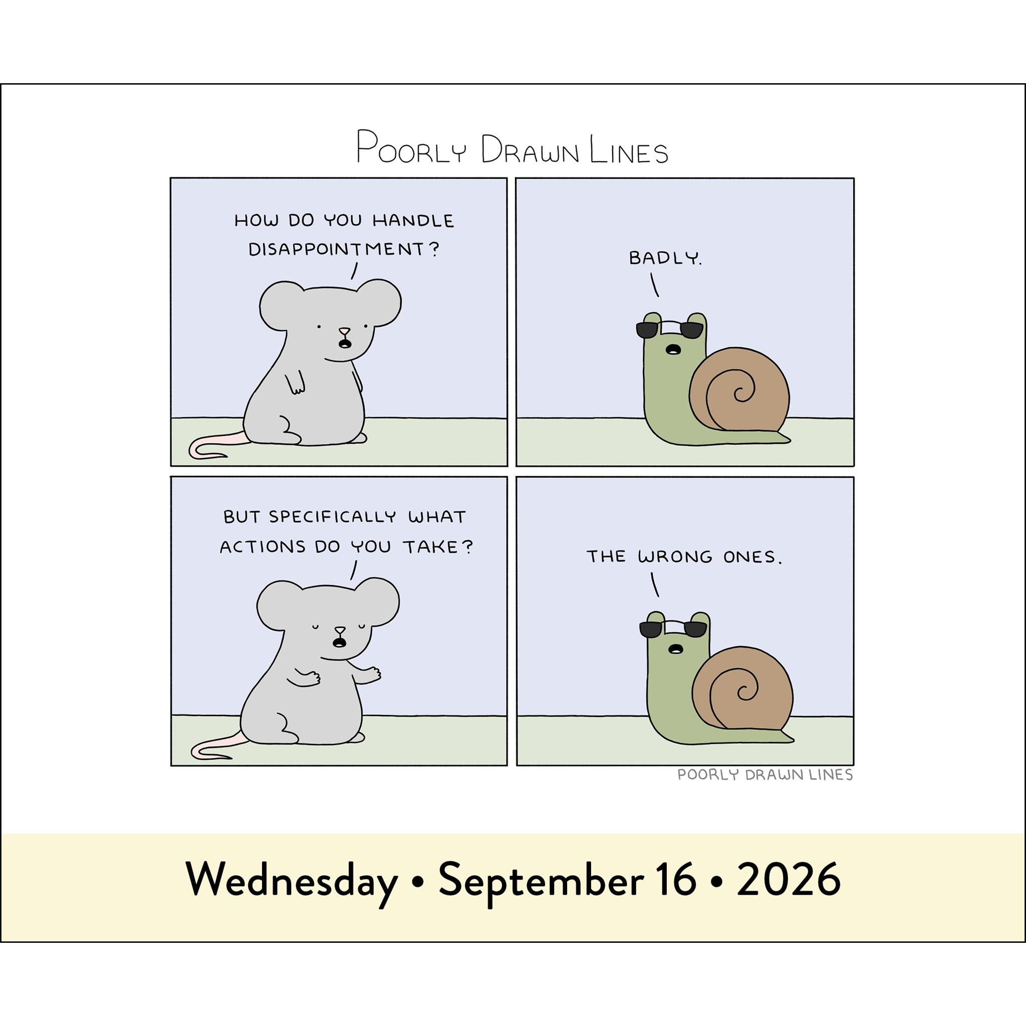 Poorly Drawn Lines 2026 Box Calendar - Online Only